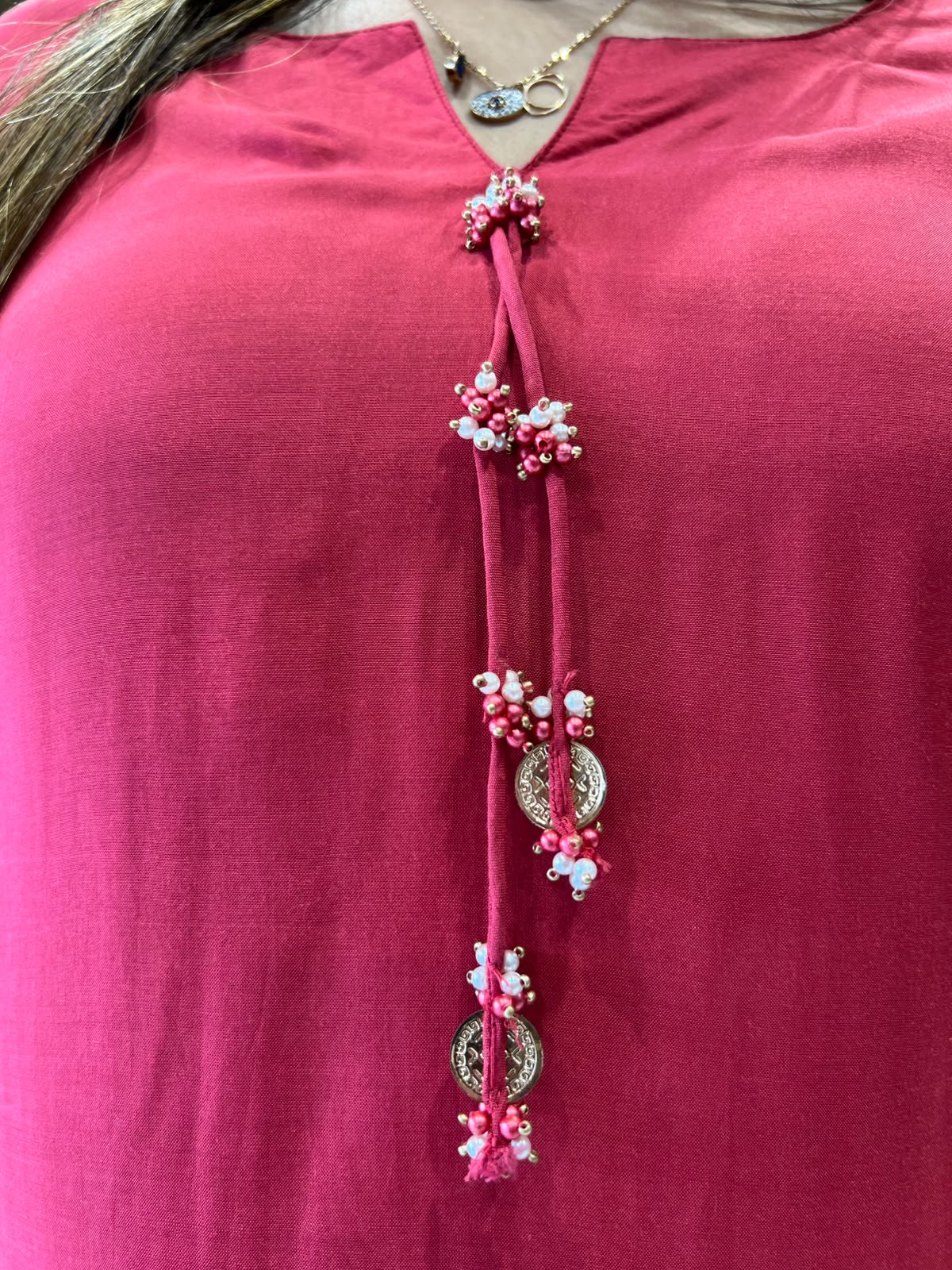 Pure Muslin Red 2pc Set