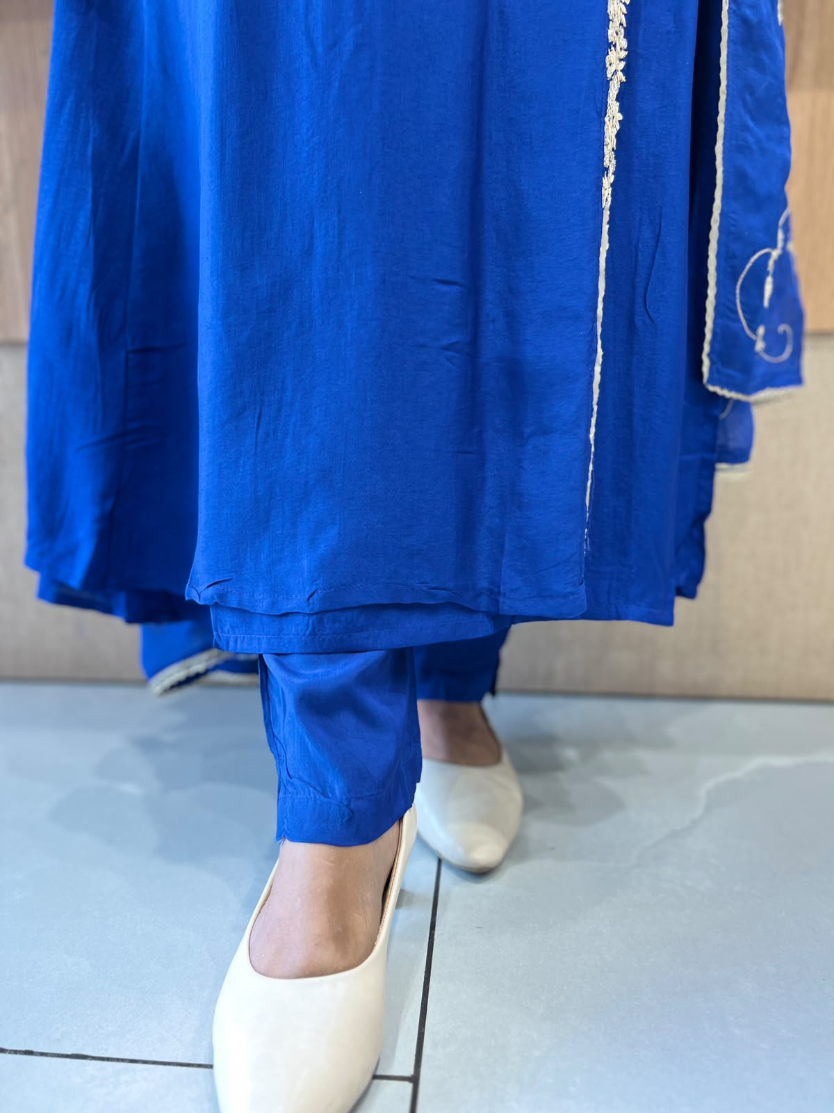 Pure Dola Silk Royal Blue 3pc Set