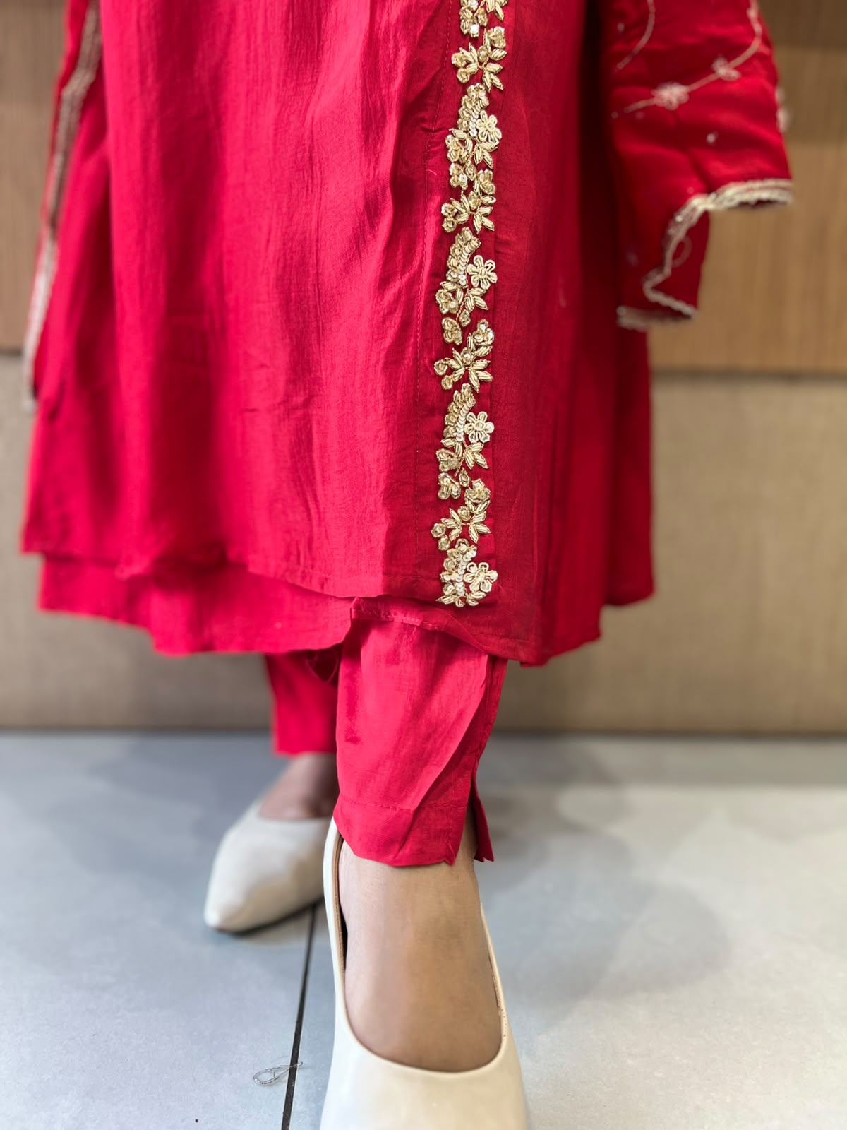 Pure Dola Silk Red 3pc Set