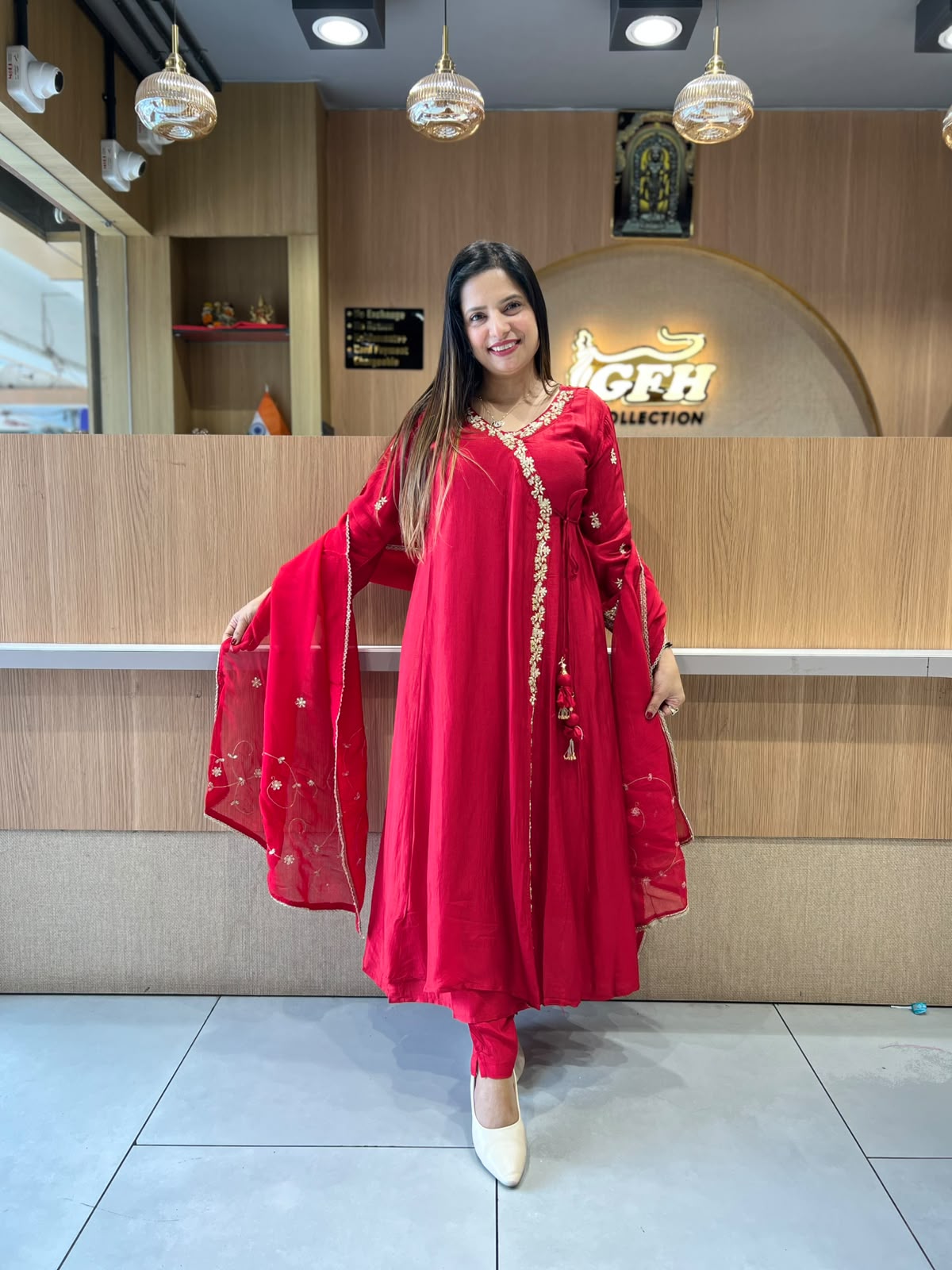 Pure Dola Silk Red 3pc Set