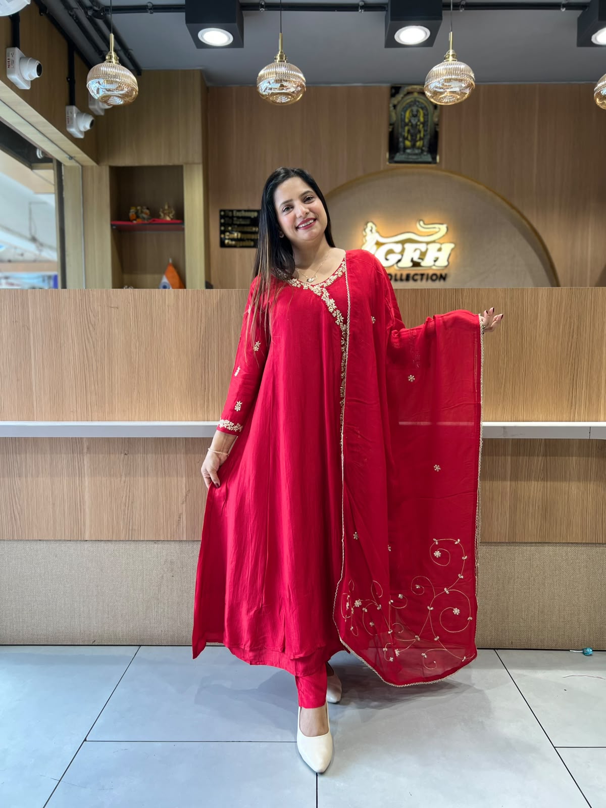 Pure Dola Silk Red 3pc Set