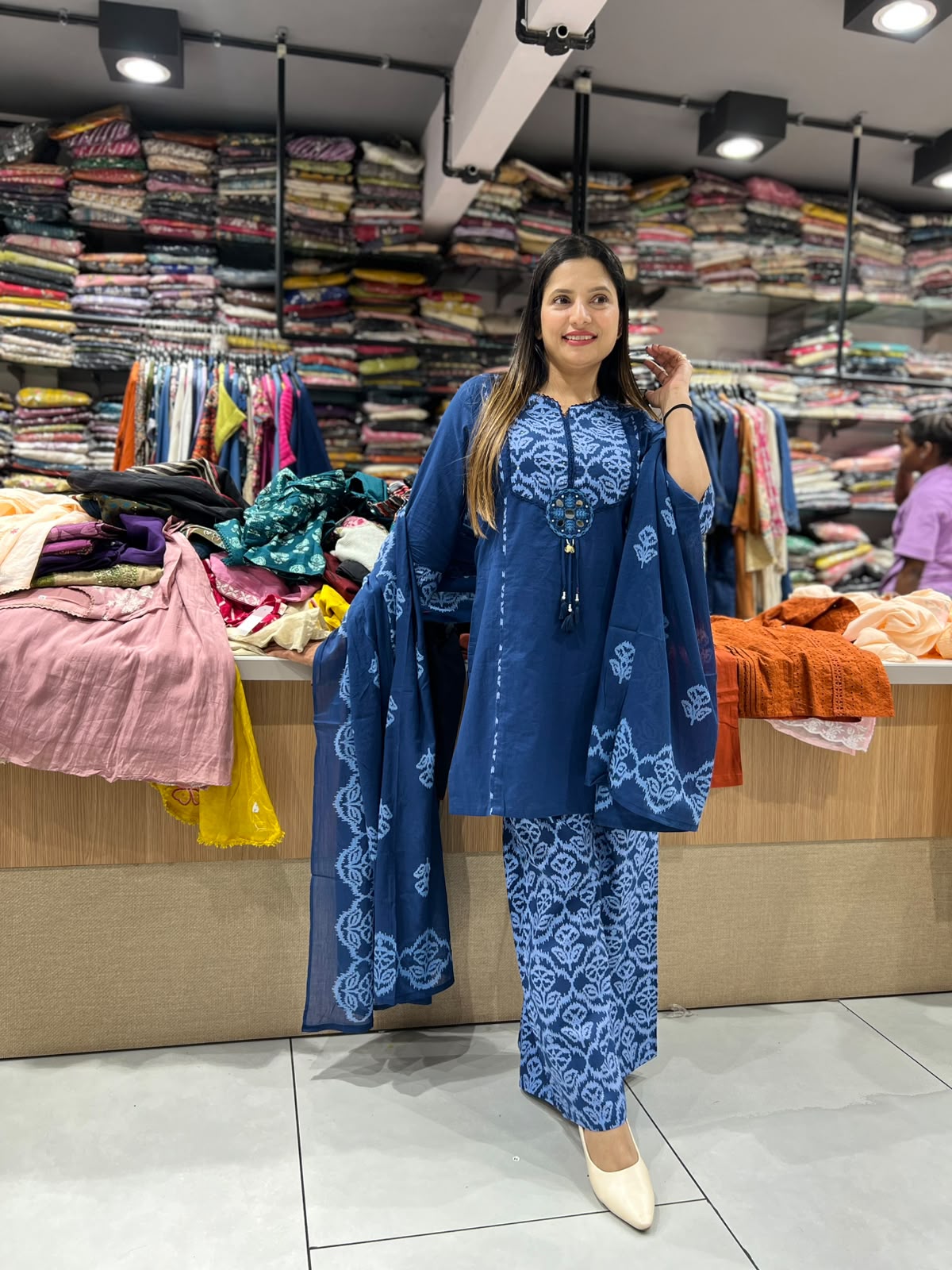 Pure Cotton Blue 3pc Set