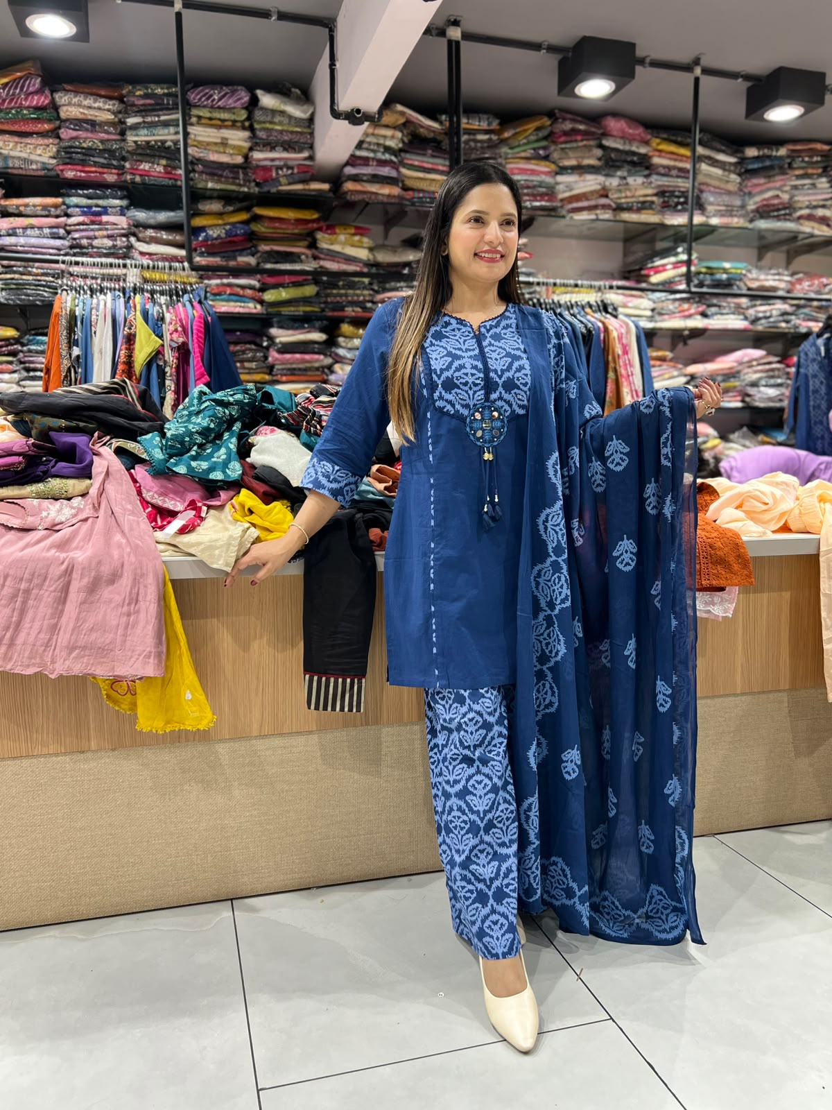 Pure Cotton Blue 3pc Set