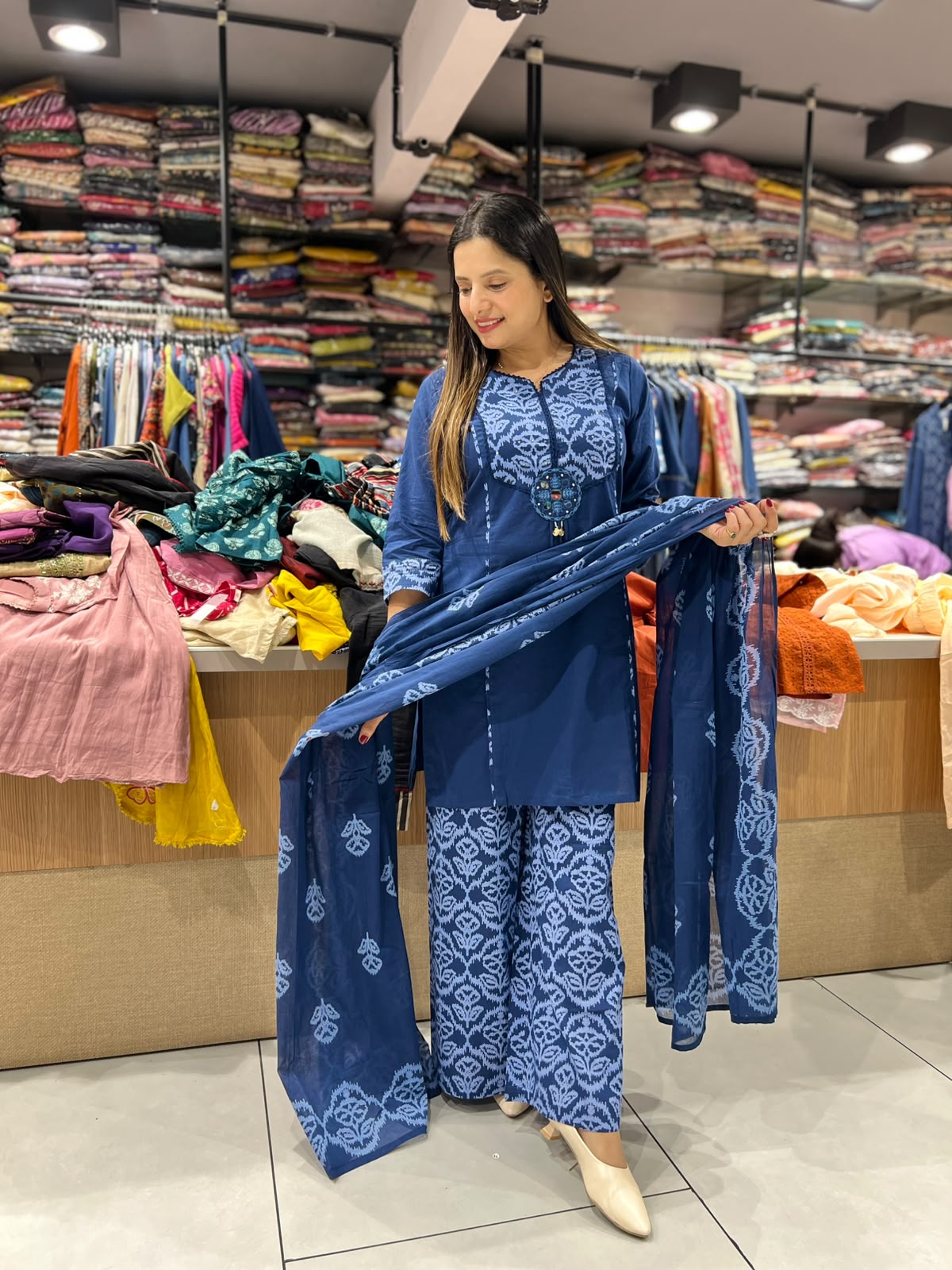 Pure Cotton Blue 3pc Set