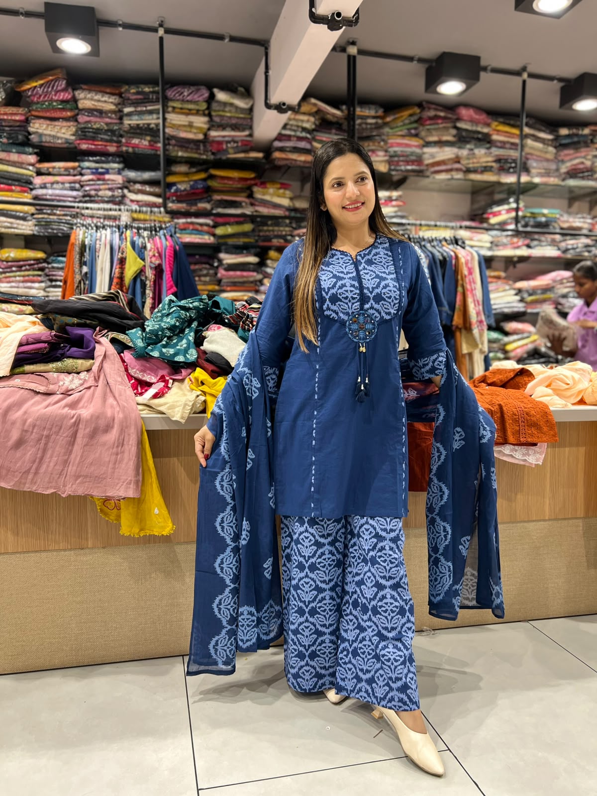 Pure Cotton Blue 3pc Set