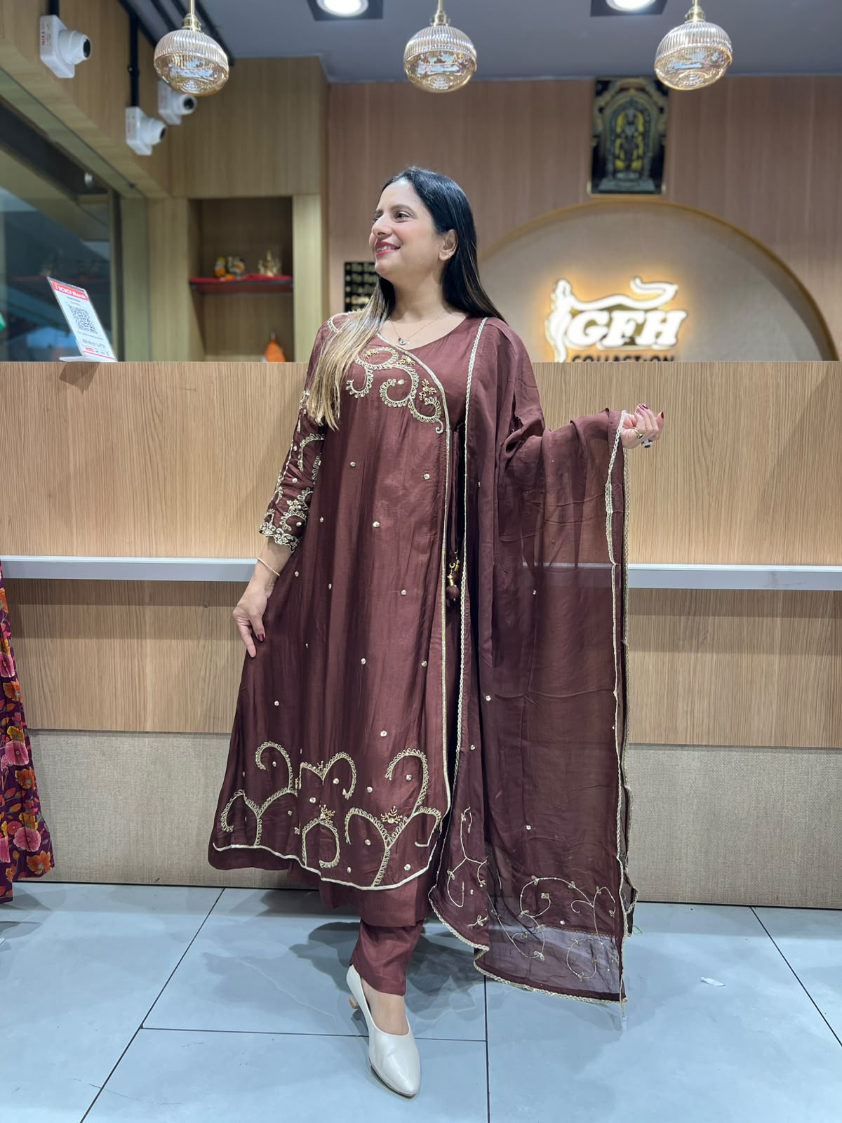 Pure Dola Silk Brown 3pc Set