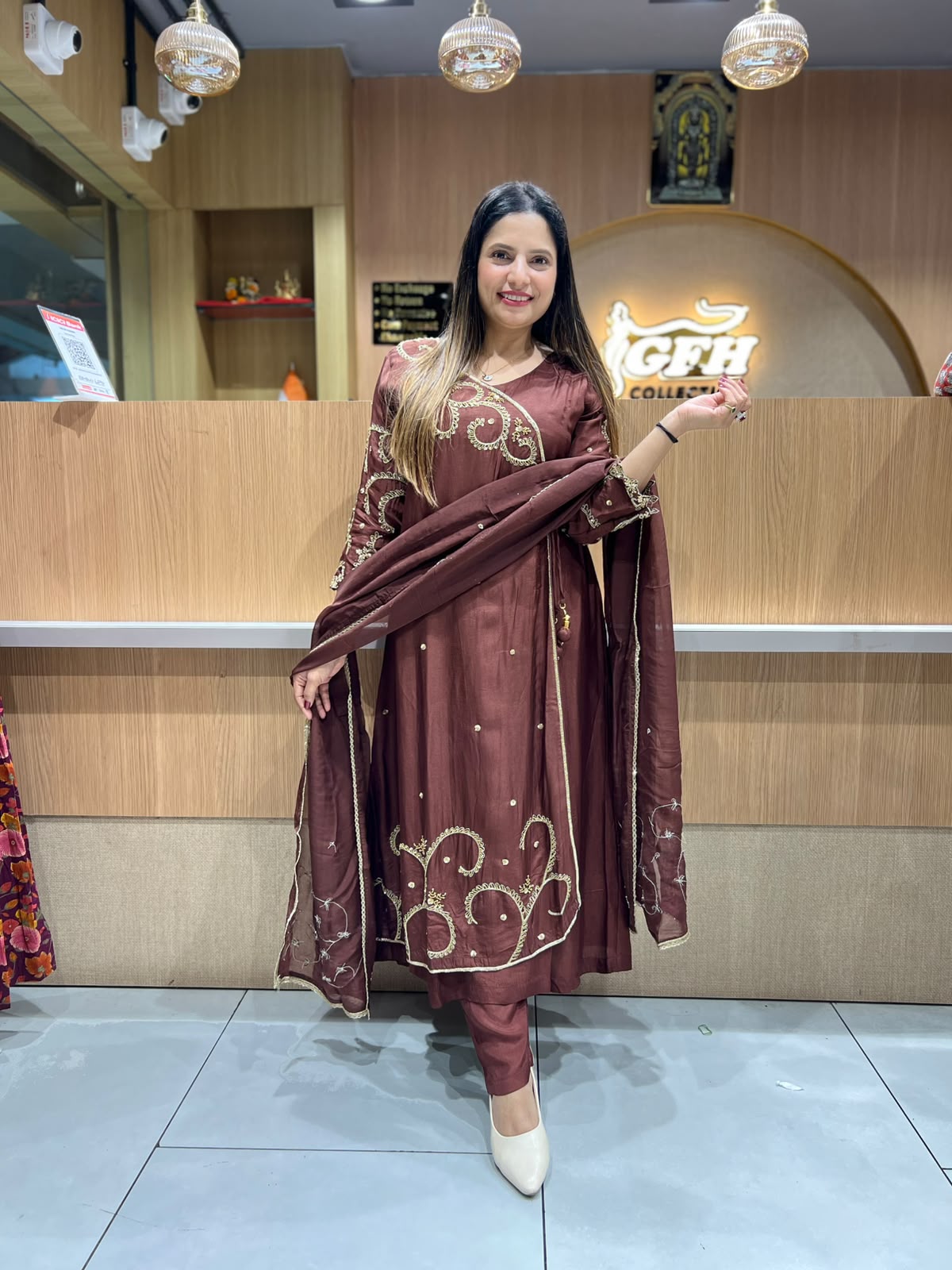 Pure Dola Silk Brown 3pc Set