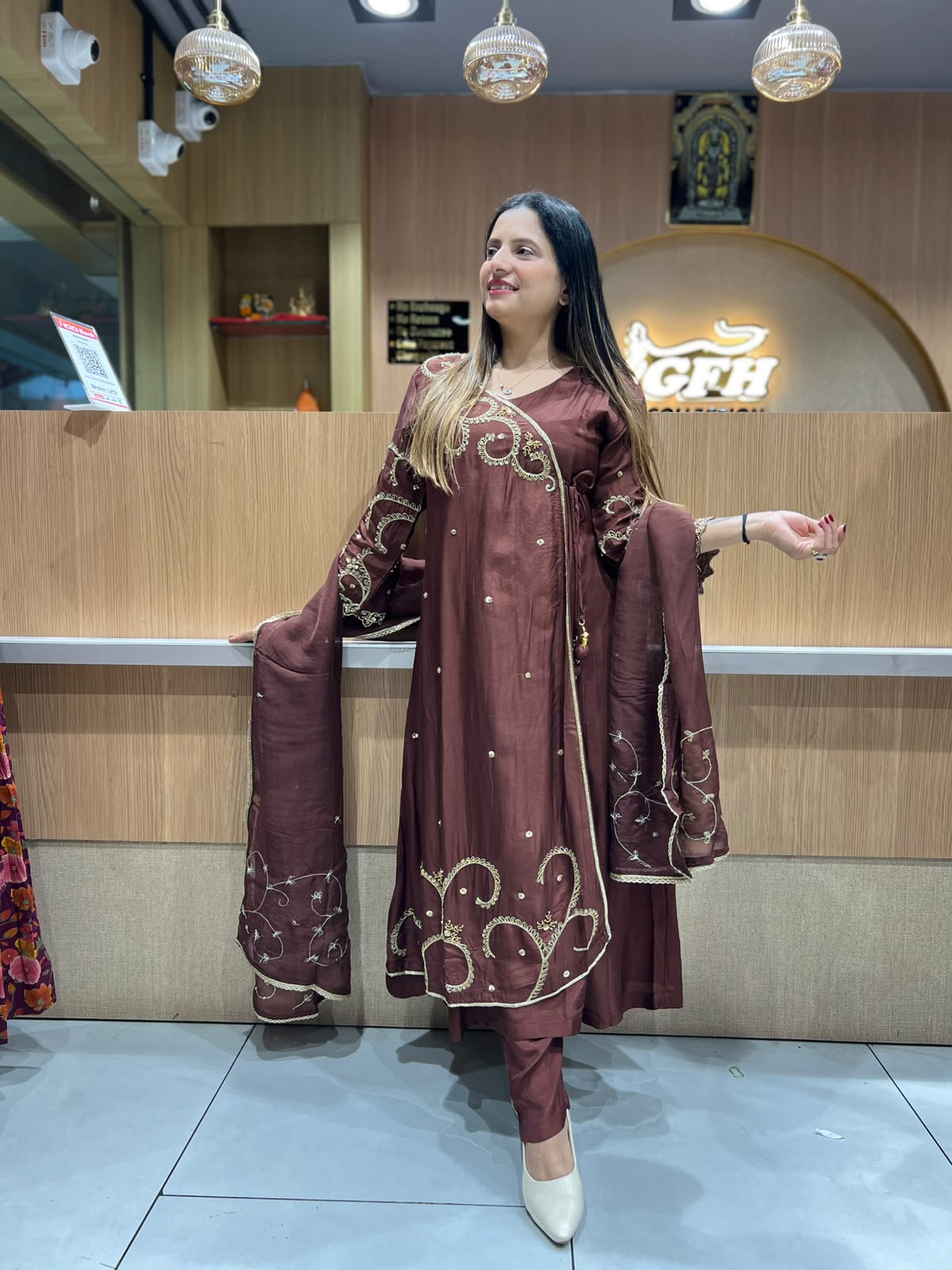 Pure Dola Silk Brown 3pc Set