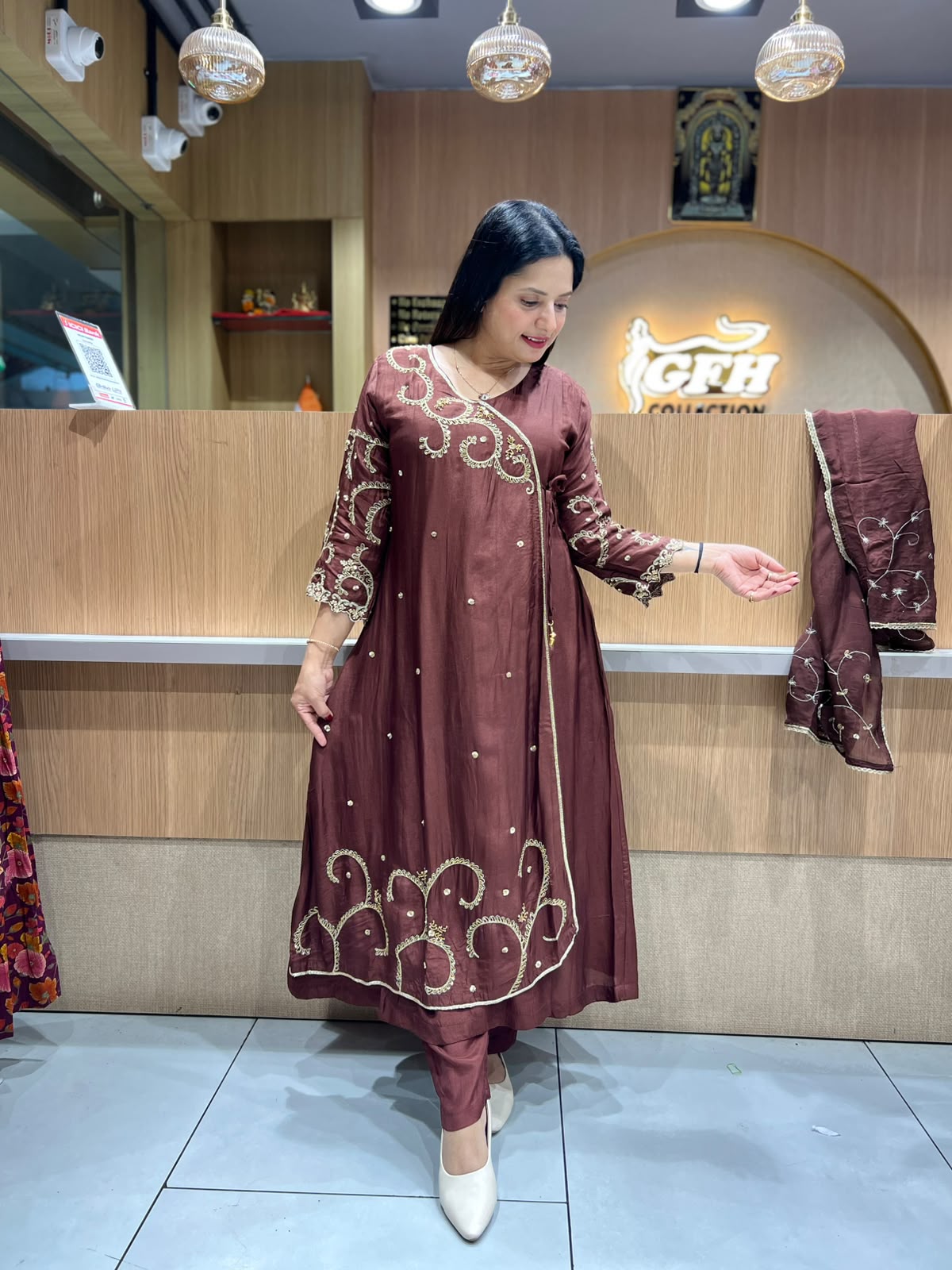 Pure Dola Silk Brown 3pc Set