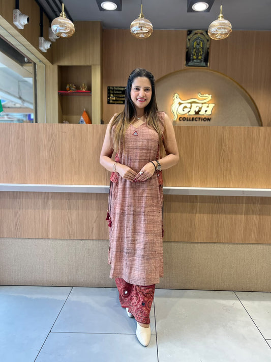 Pure Cotton Beige 2pc Set