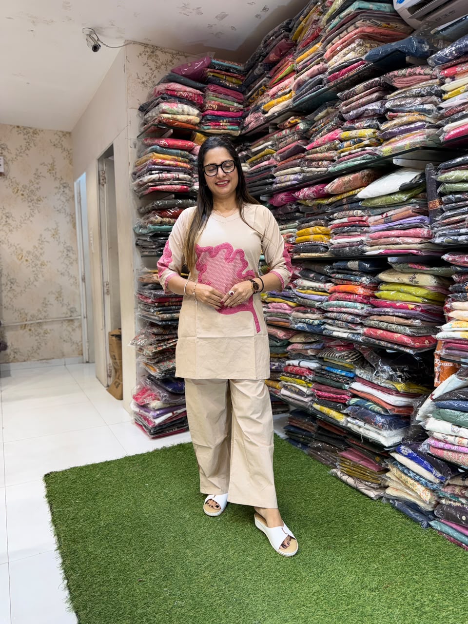 Pure Daabu Cotton Off White 2pc Set