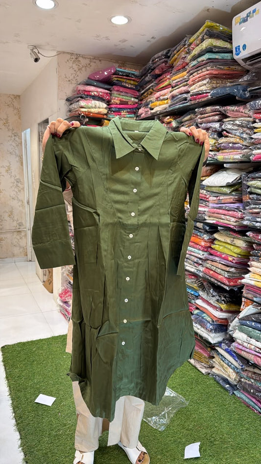 Pure Cotton Green Midi