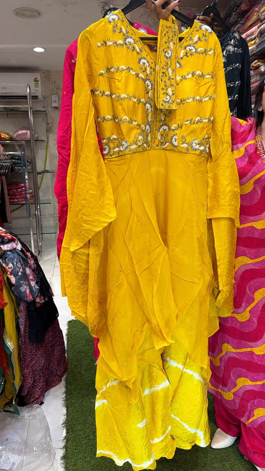 Dola Silk Yellow Gown