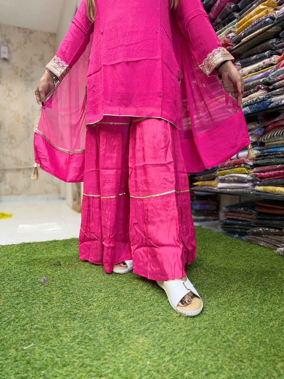 Pure Chinon Rani Pink 3pc Set