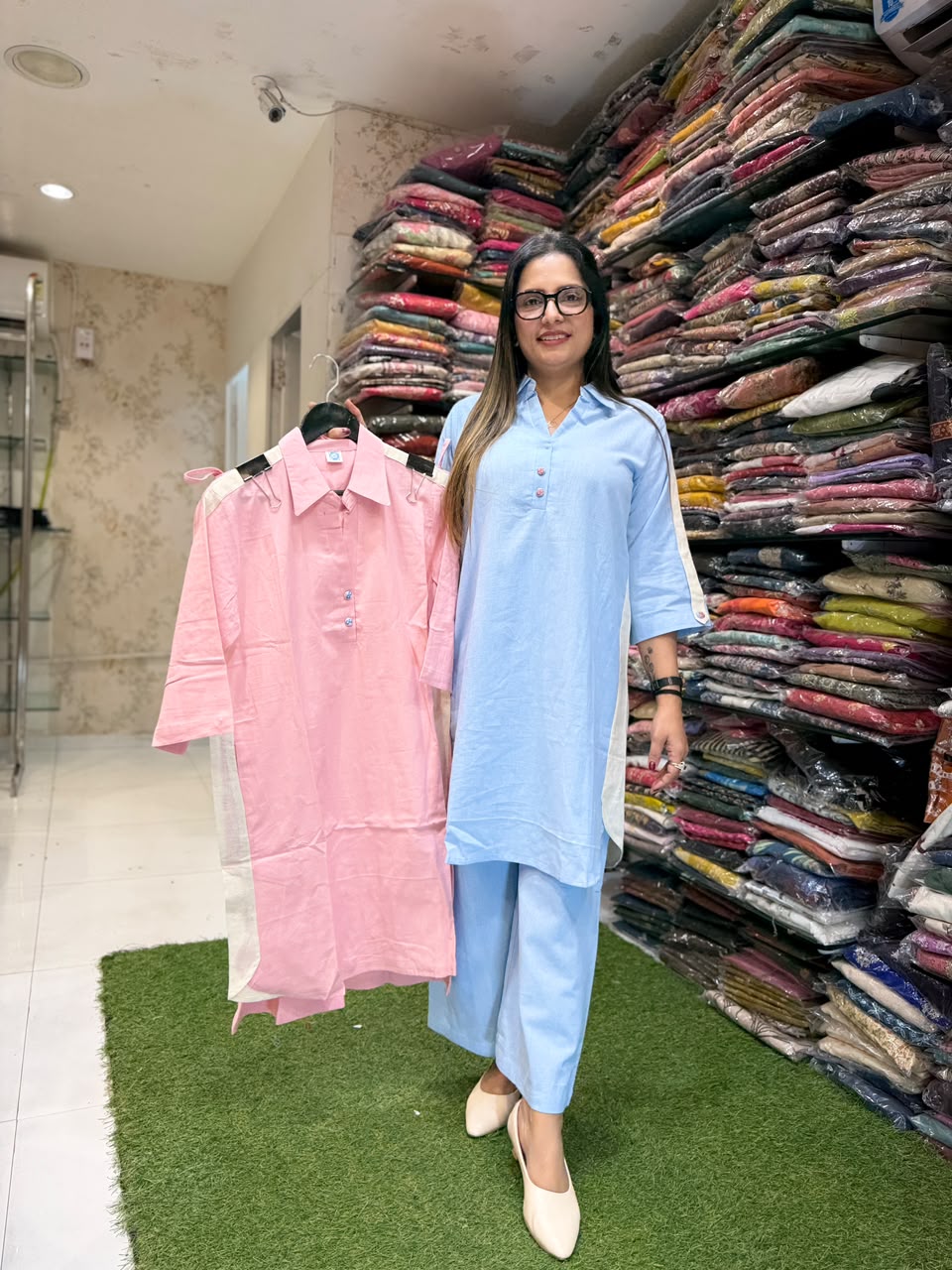 Pure Cotton Light Pink 2pc Set