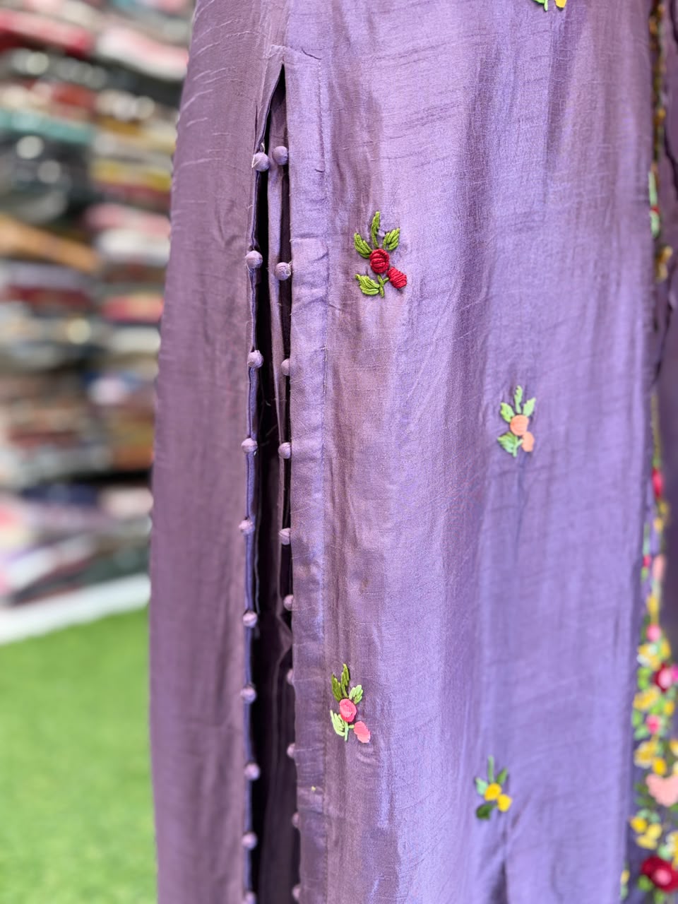 Pure Dola silk Purple 3pc Set