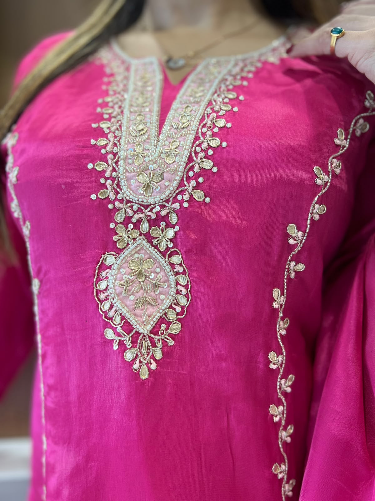 Pure Crep Rani Pink 3pc Set