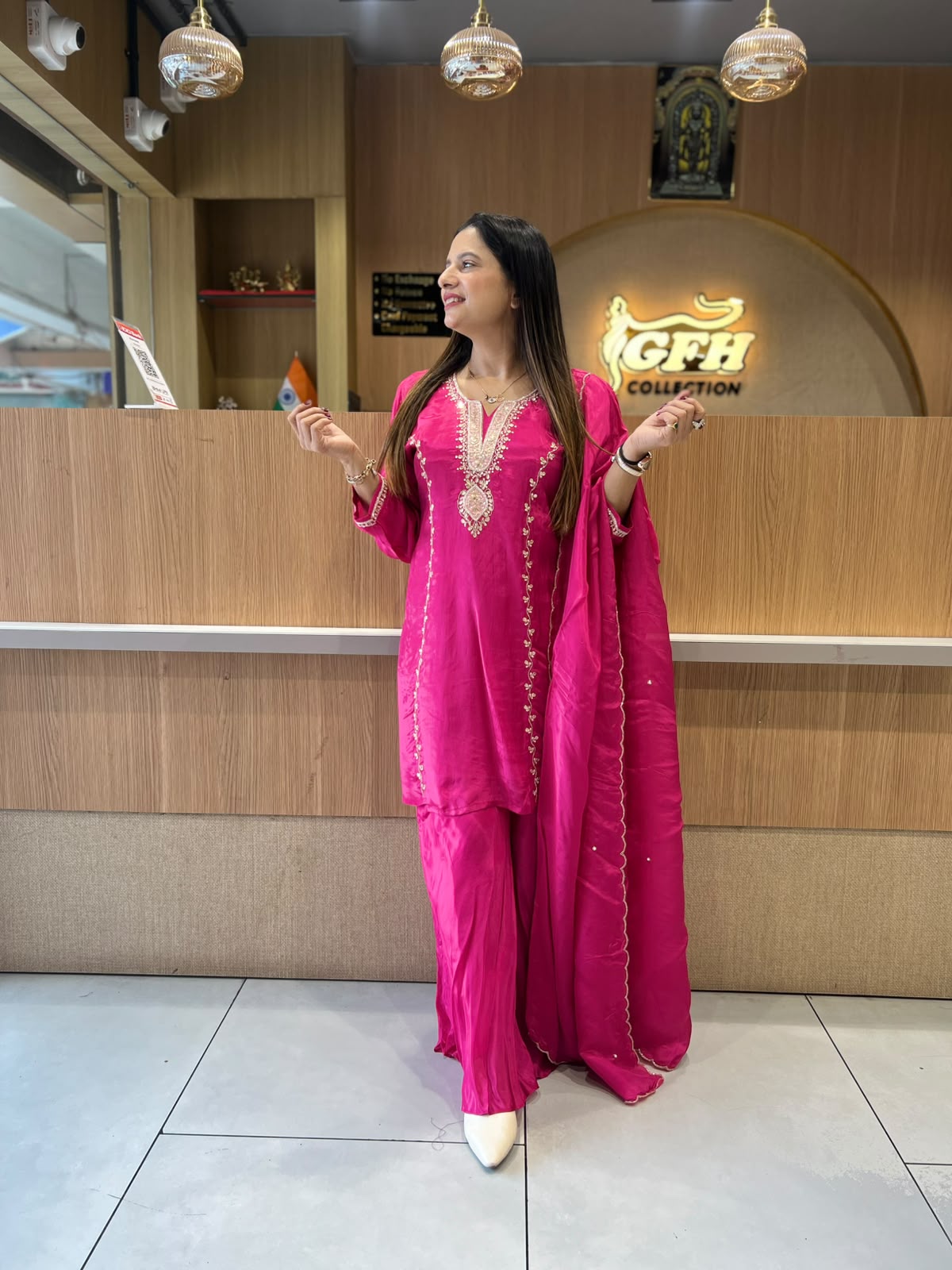 Pure Crep Rani Pink 3pc Set