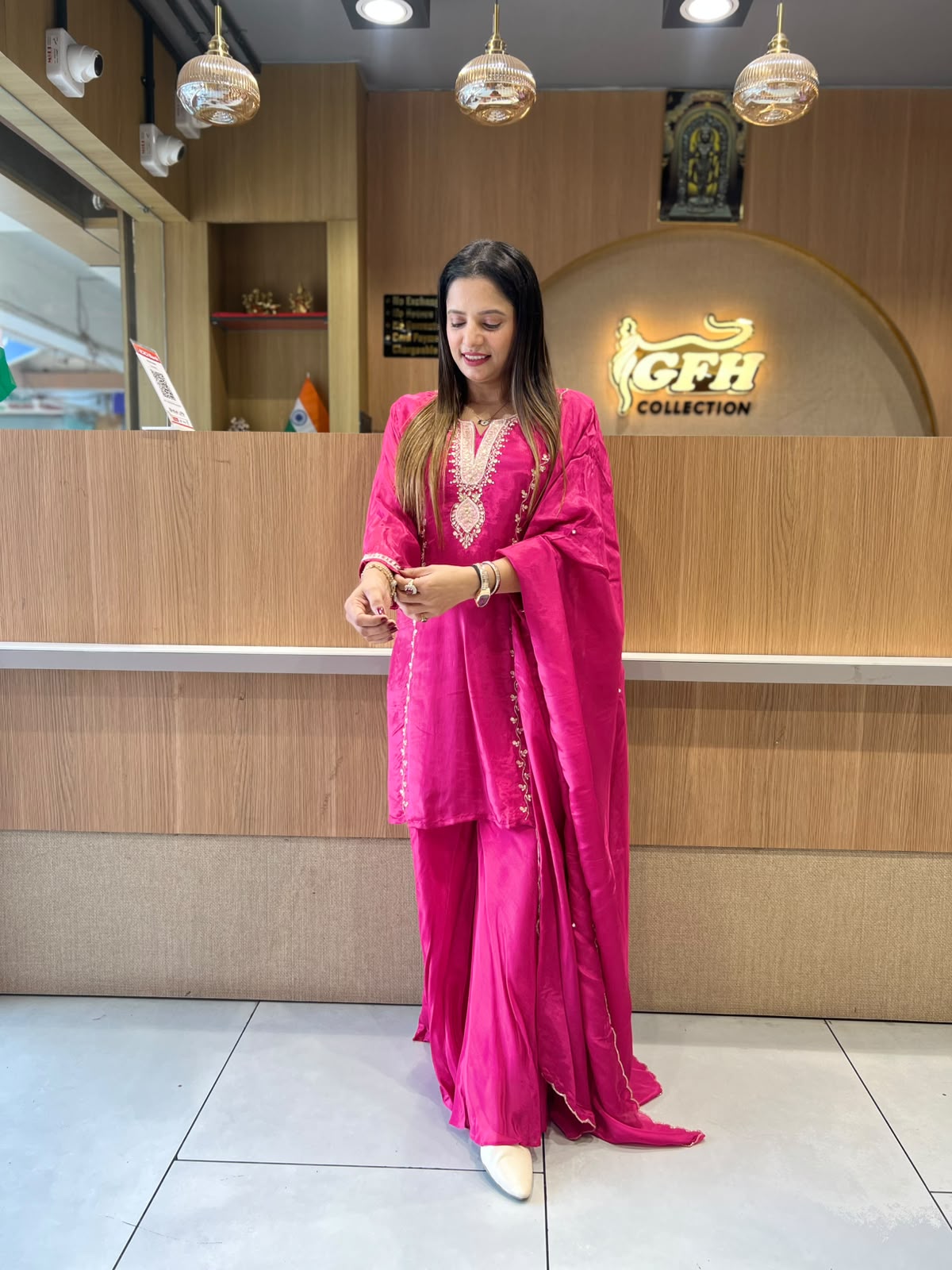 Pure Crep Rani Pink 3pc Set