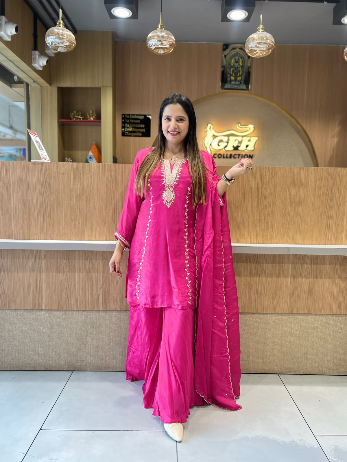 Pure Crep Rani Pink 3pc Set