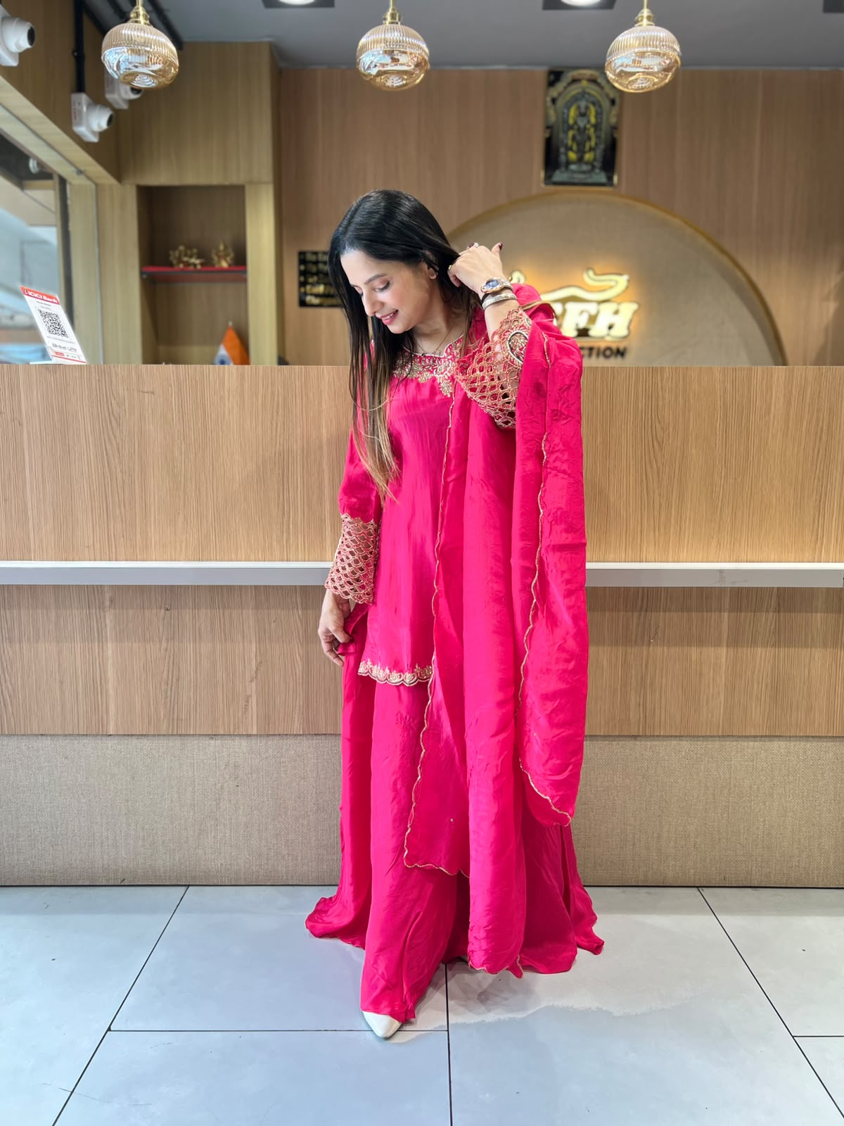 Pure Crep Rani Pink 3pc Set