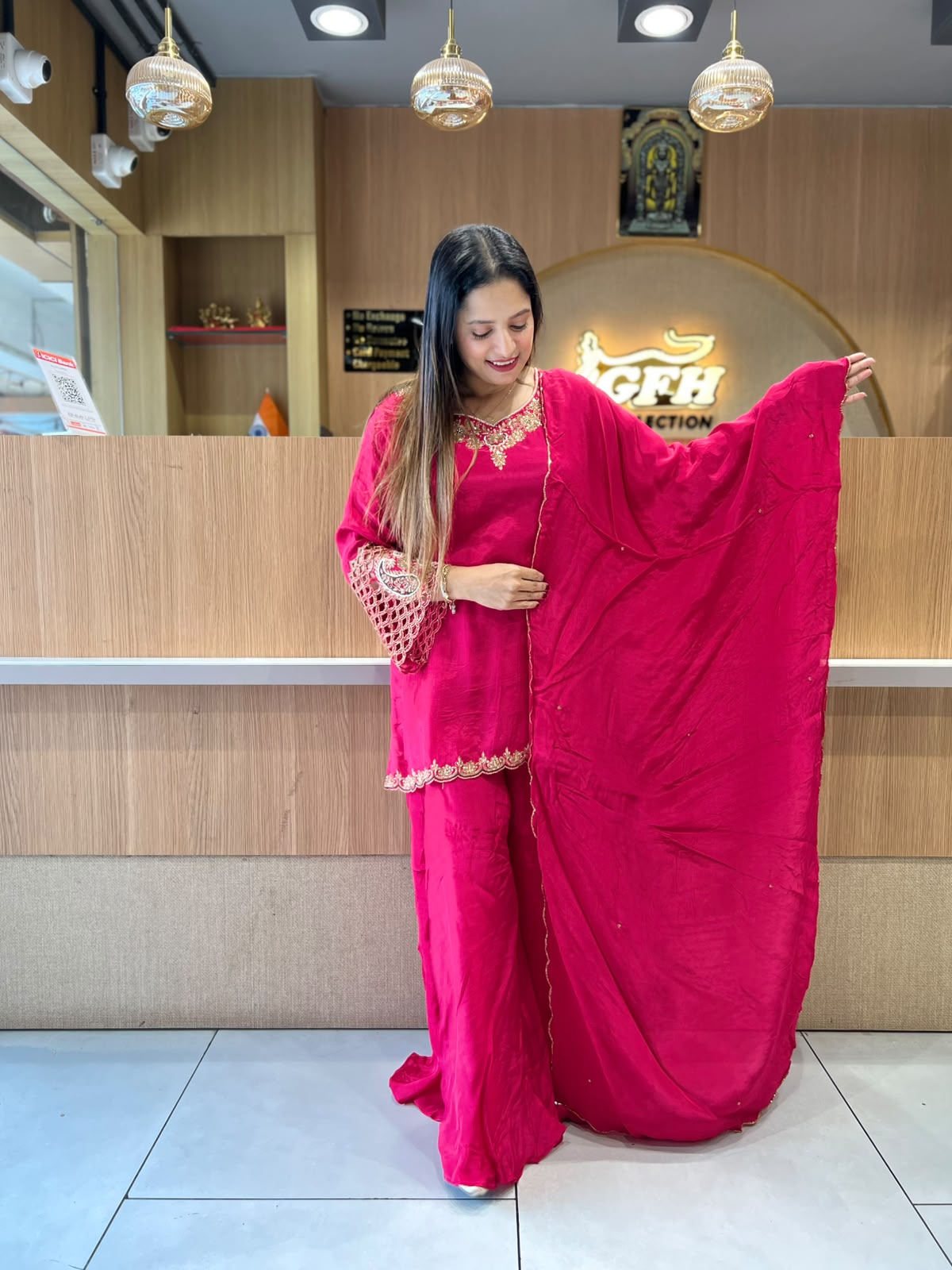 Pure Crep Rani Pink 3pc Set