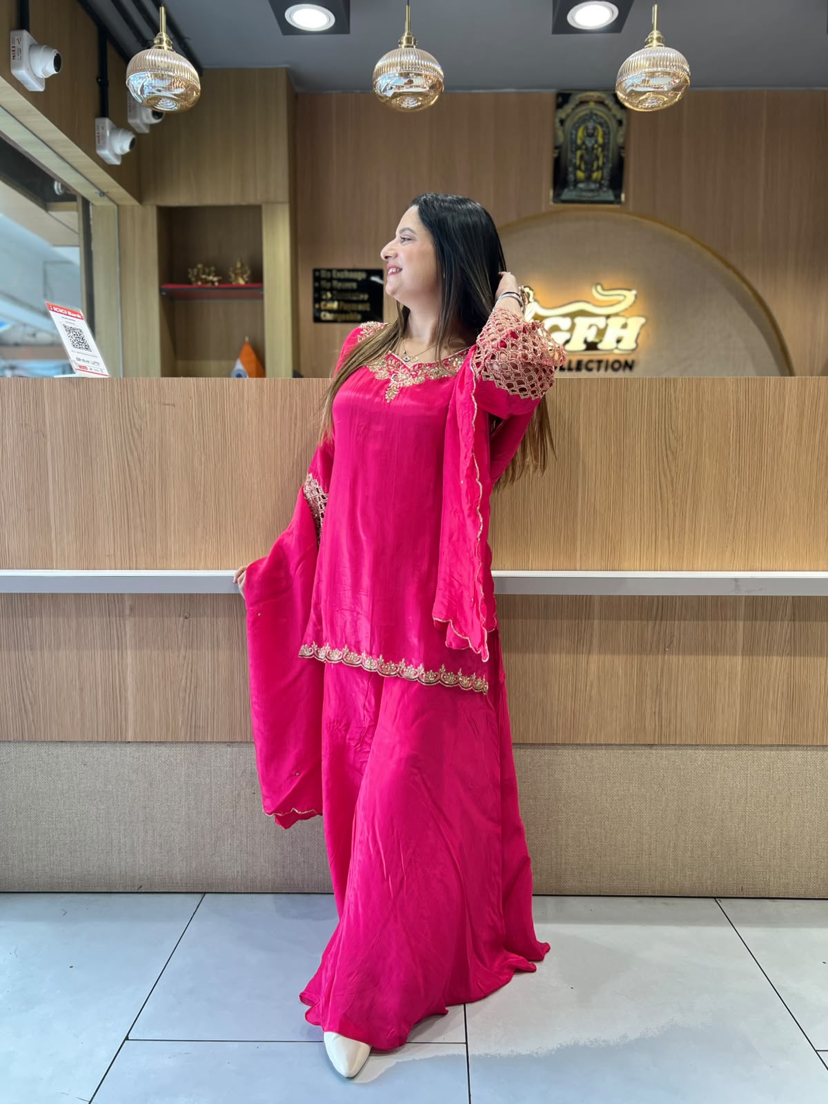 Pure Crep Rani Pink 3pc Set