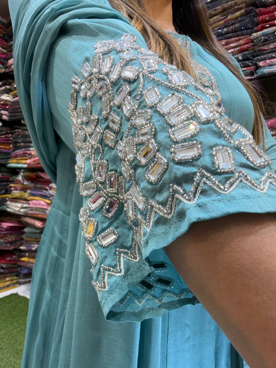 Pure Chinon Aqua Blue Shoulder KALI 3pc Set