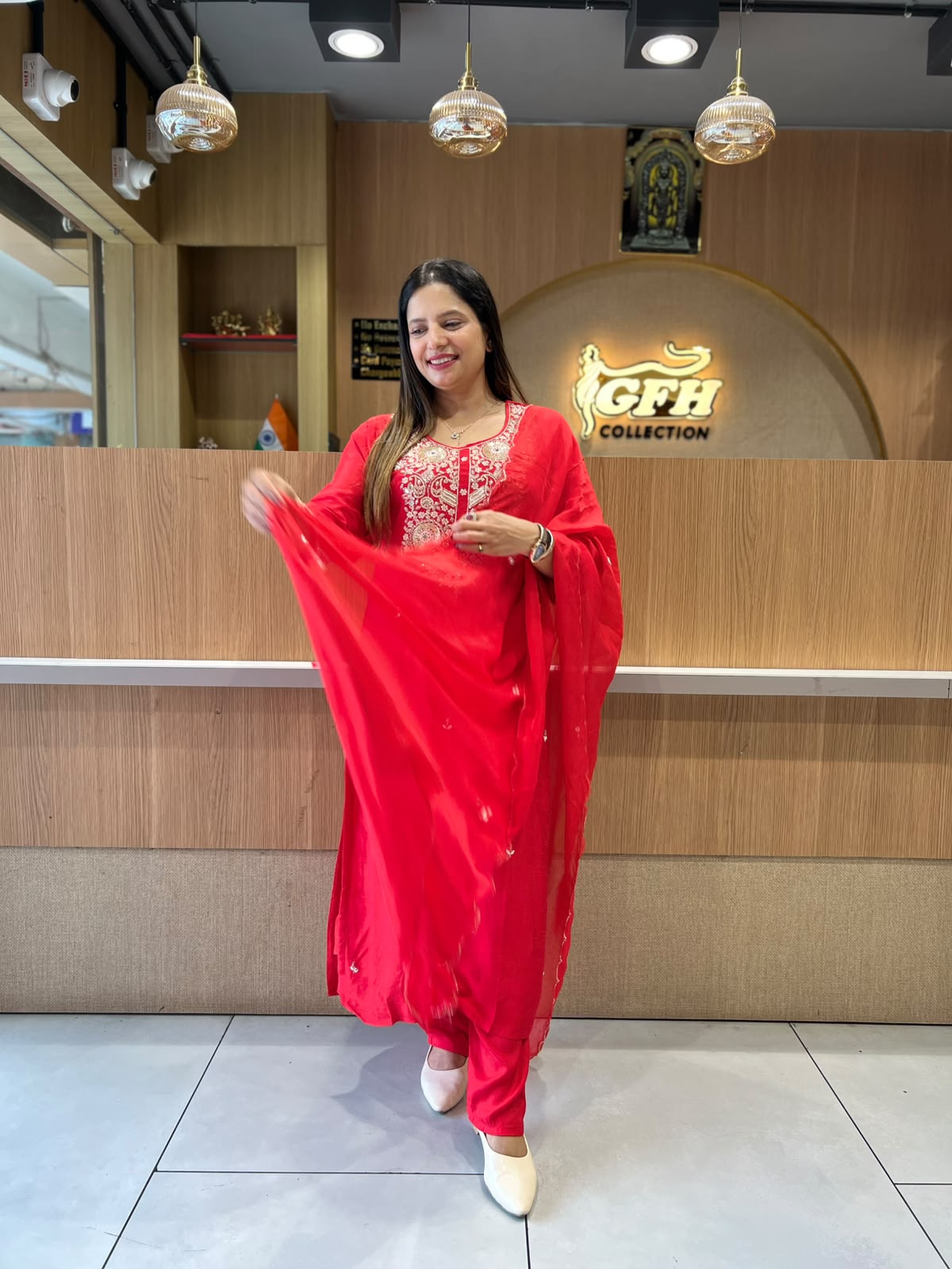 Pure Dola Silk Red 3pc Set