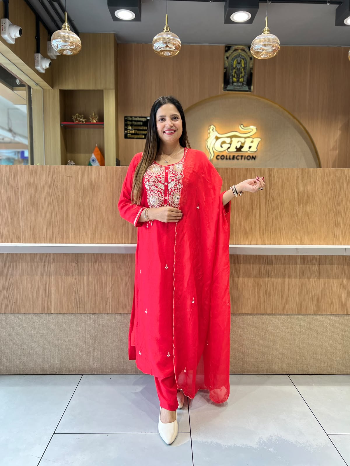 Pure Dola Silk Red 3pc Set