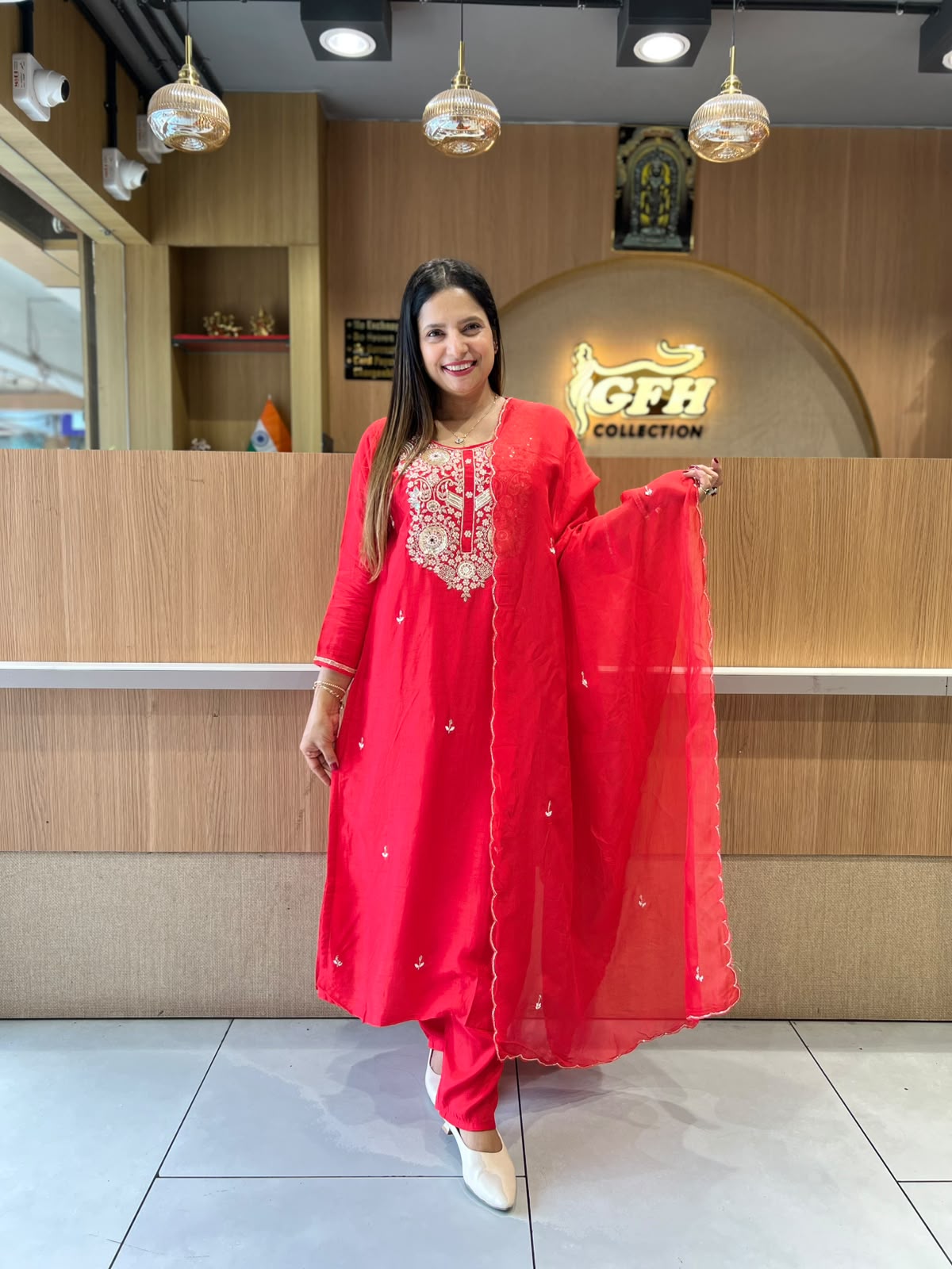 Pure Dola Silk Red 3pc Set