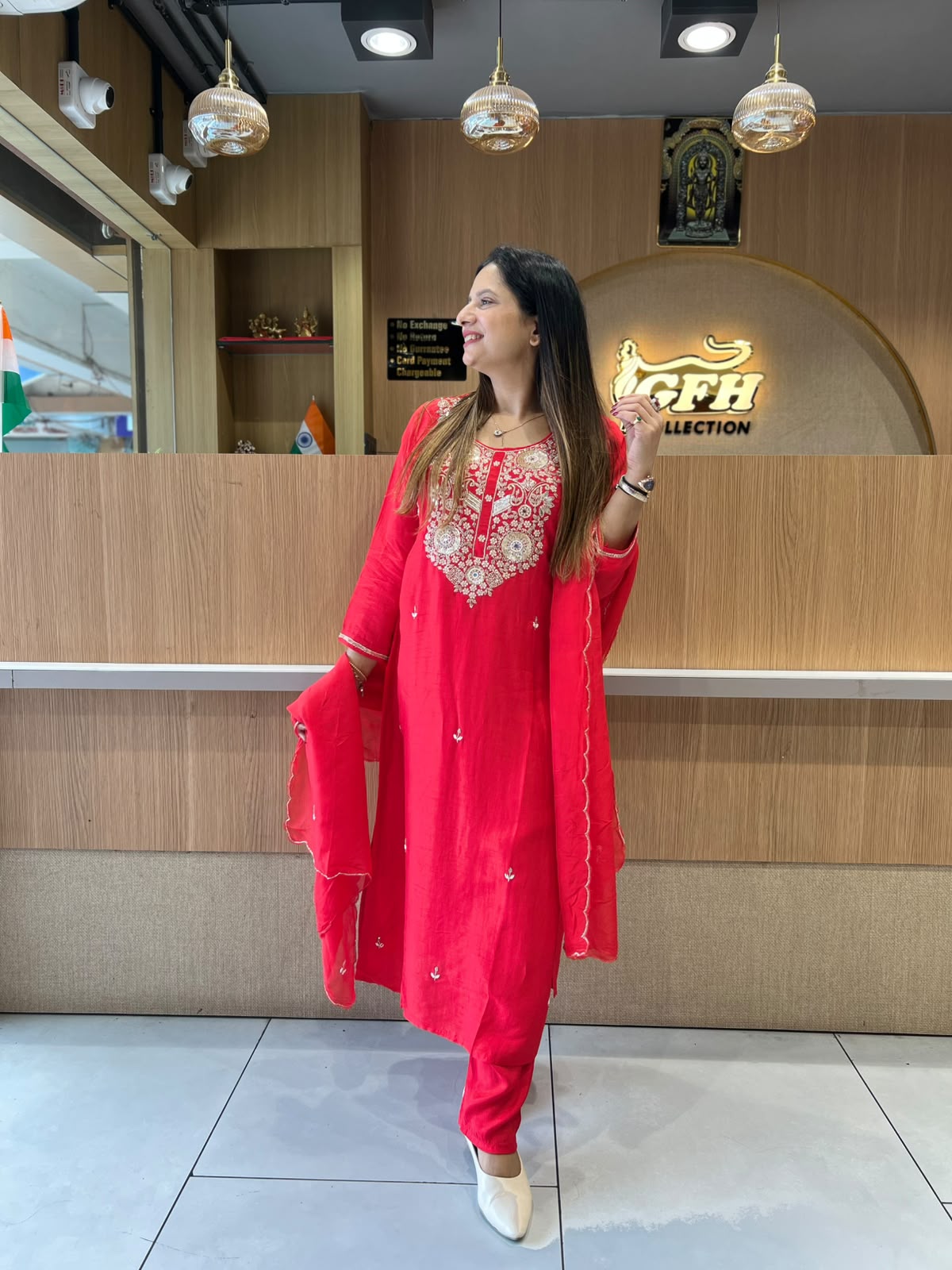 Pure Dola Silk Red 3pc Set