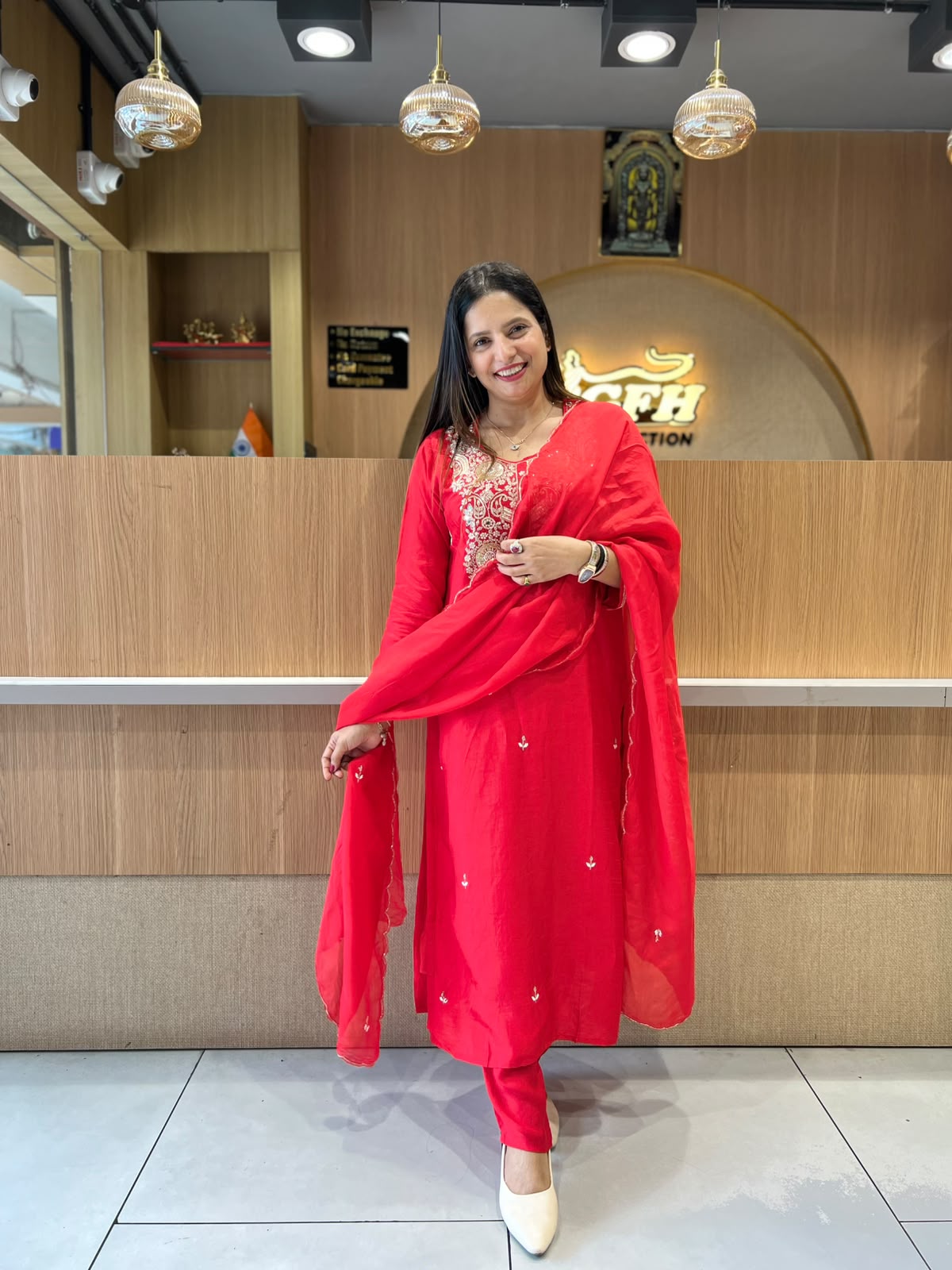 Pure Dola Silk Red 3pc Set