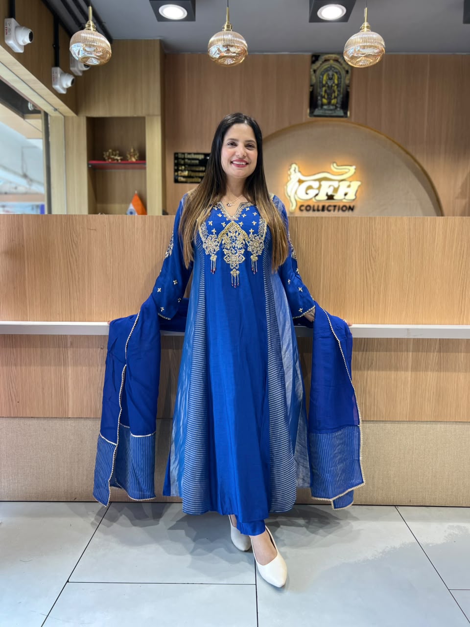 Pure Dola Silk Blue 3pc Set