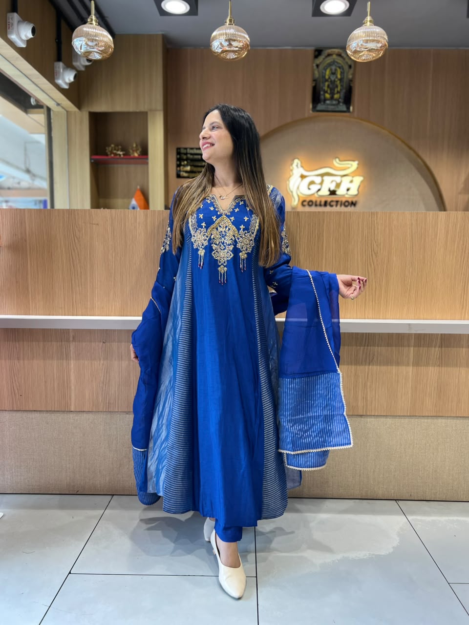 Pure Dola Silk Blue 3pc Set