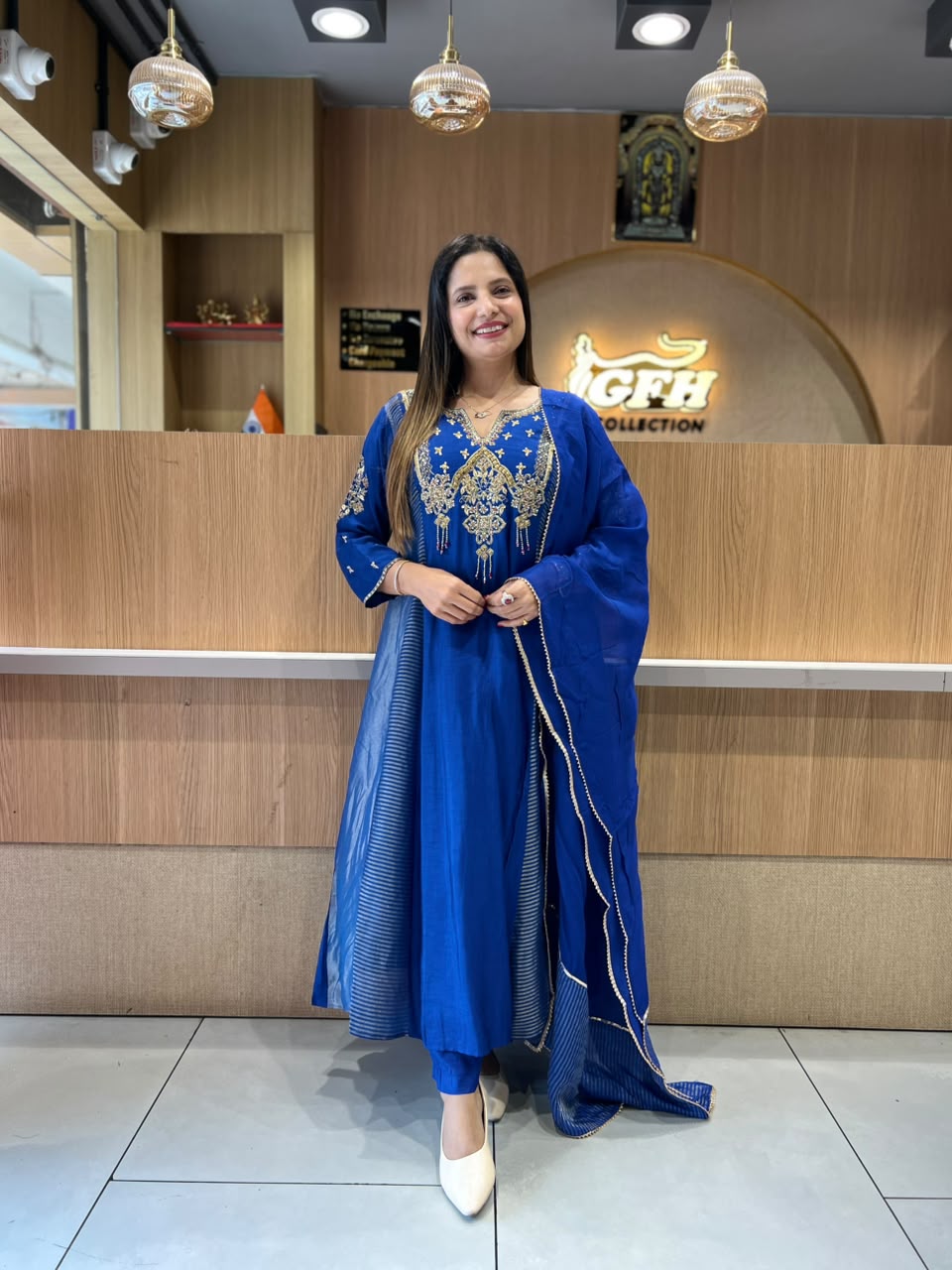 Pure Dola Silk Blue 3pc Set