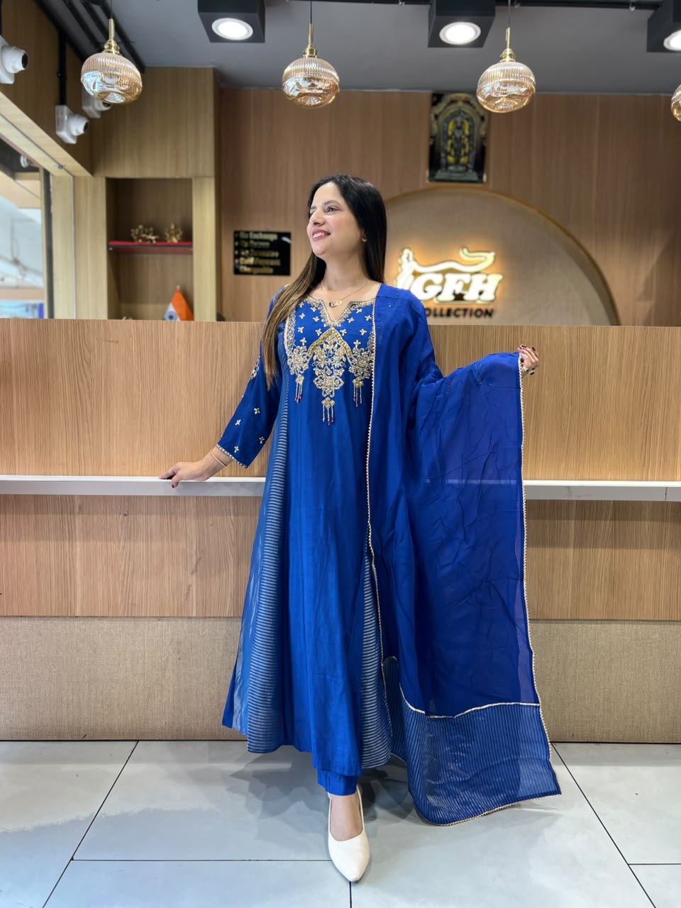 Pure Dola Silk Blue 3pc Set