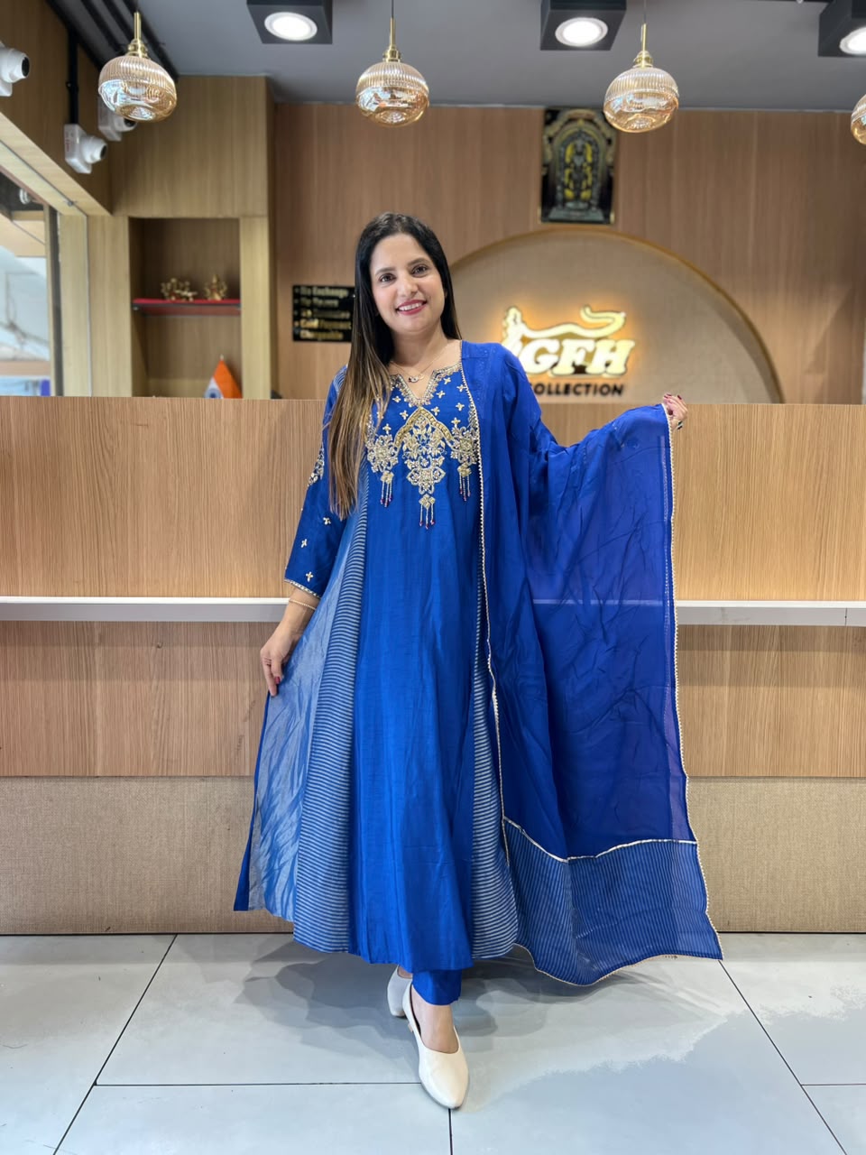 Pure Dola Silk Blue 3pc Set