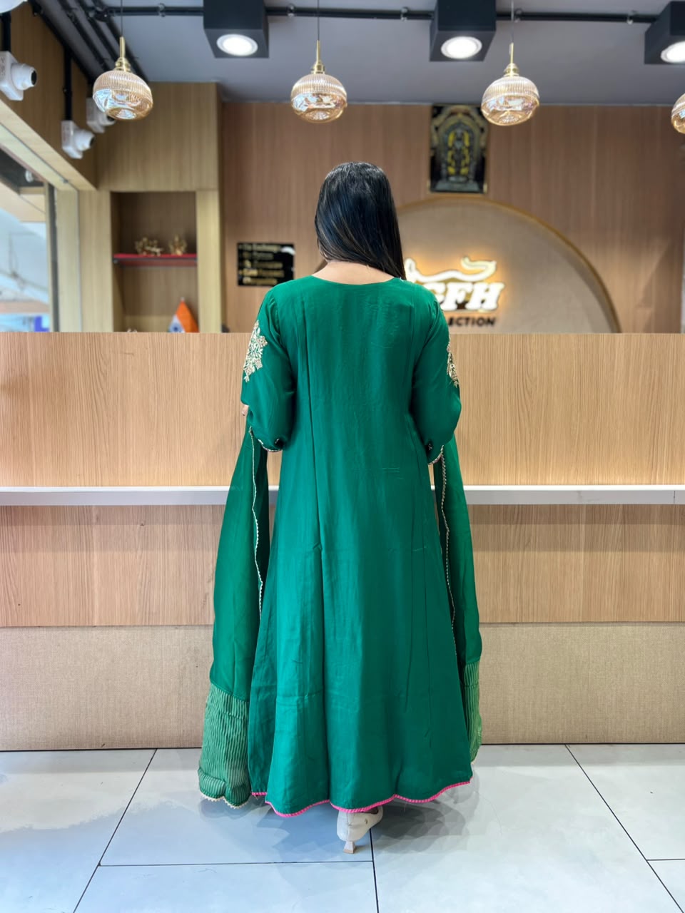 Pure Dola Silk Green 3pc Set