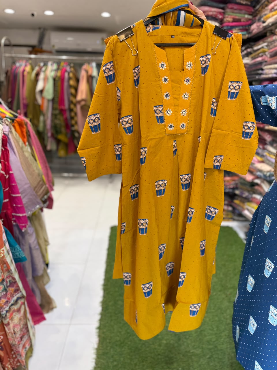 Pure Cotton Yellow 3pc Set