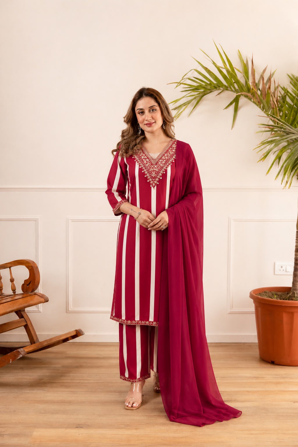 Pure German Rayon Red 3pc Set