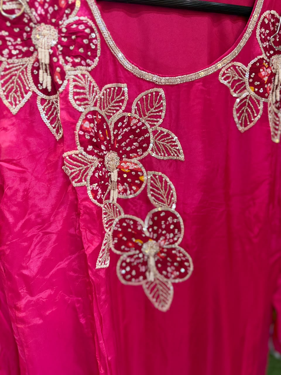 Pure Ho Silk Rani Pink 2pc Set