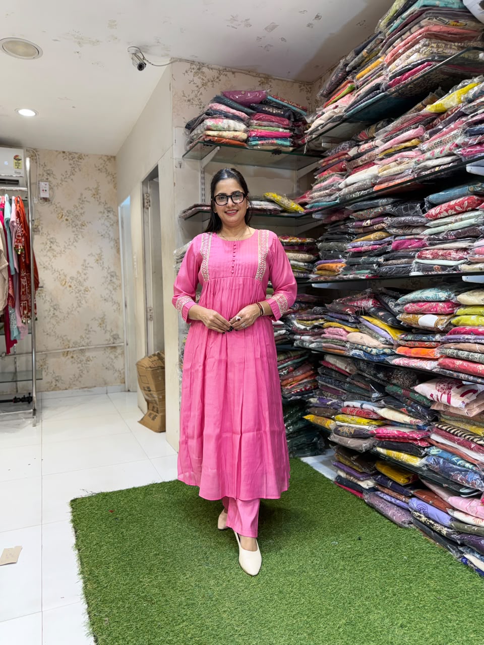 Pure Raw Silk Pink 3pc Set