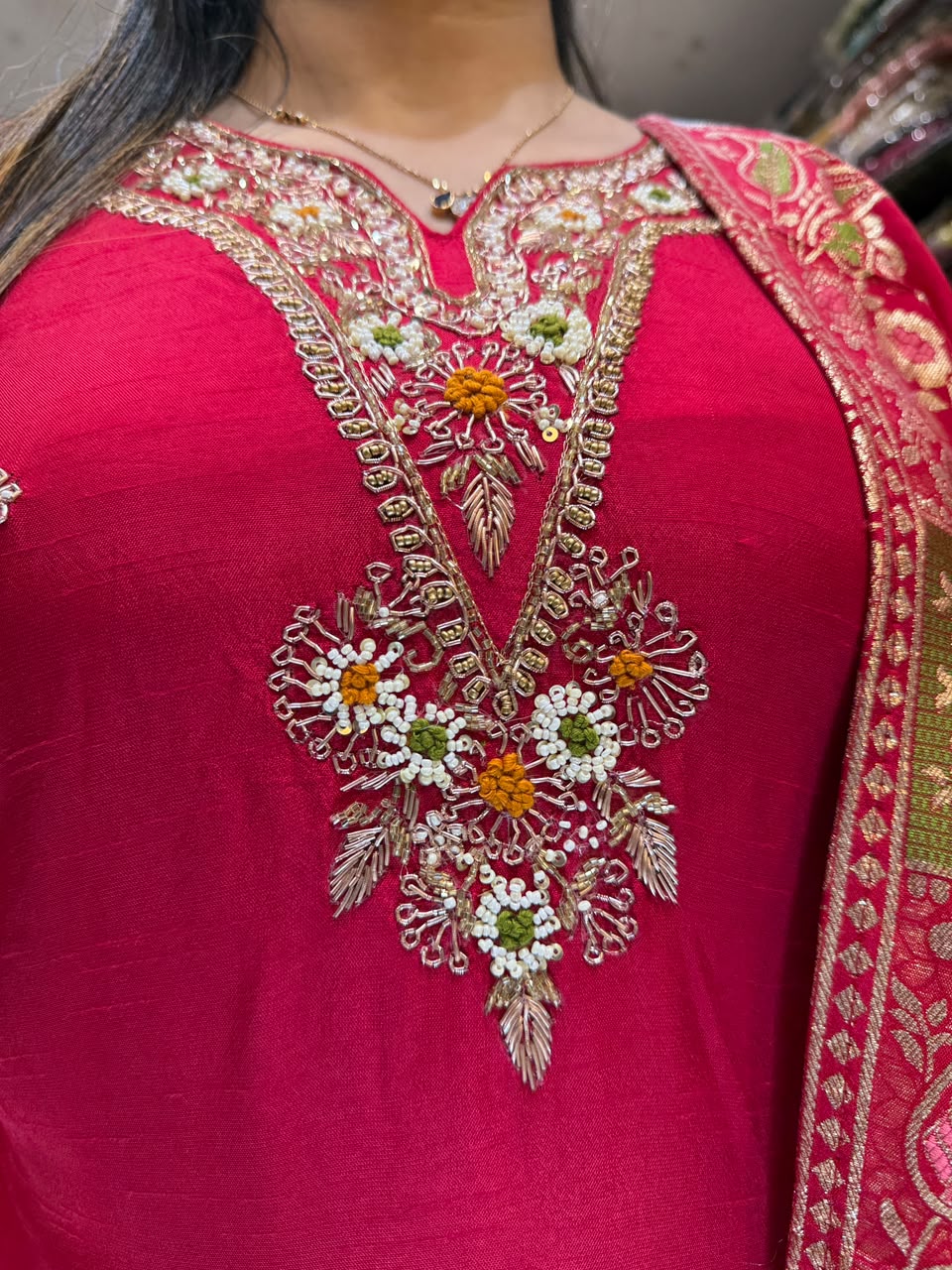 Pure Dola Silk Red 3pc Set