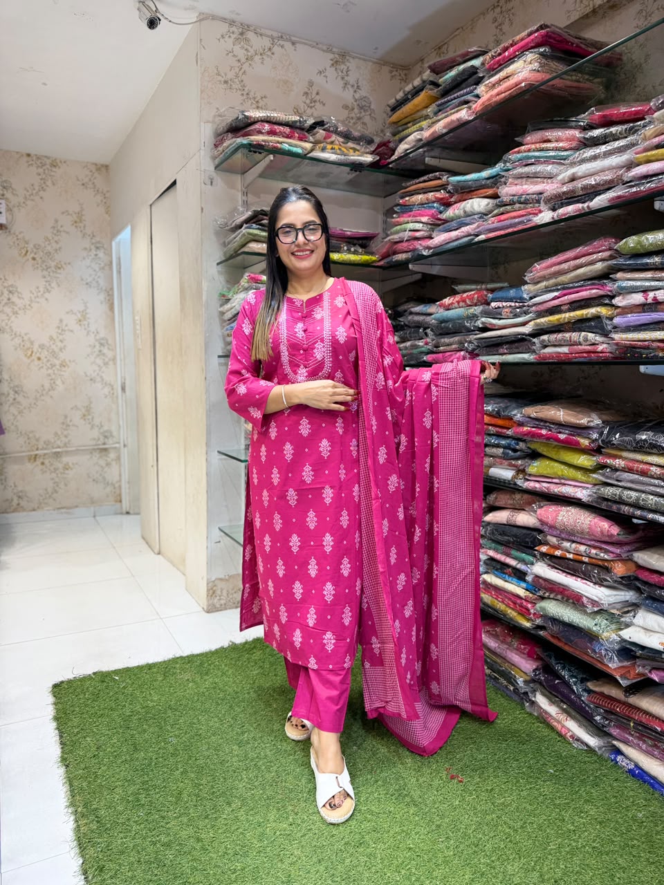Pure Cotton Pink 3pc Set