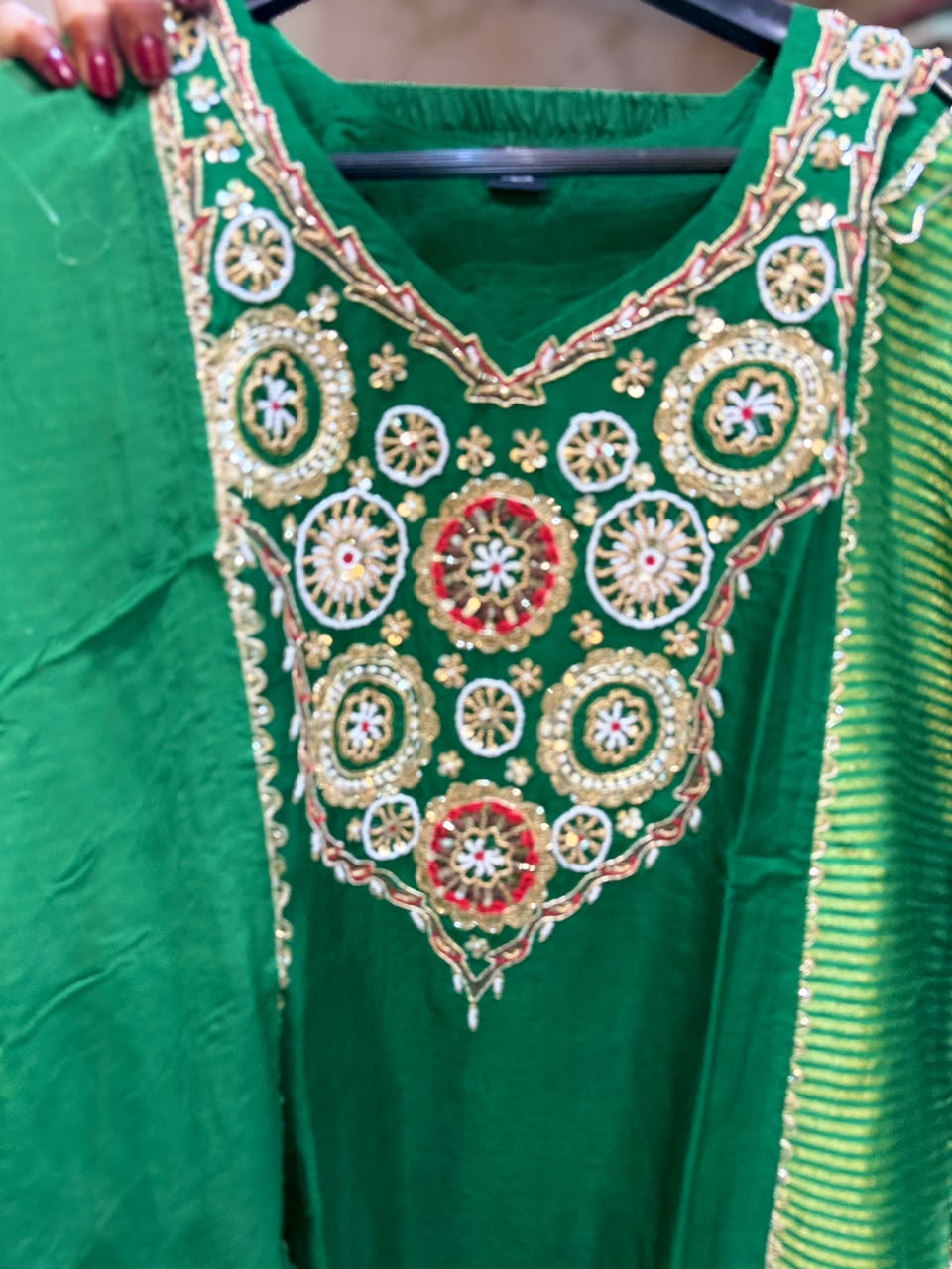 Pure Dola Silk Green 3pc Set