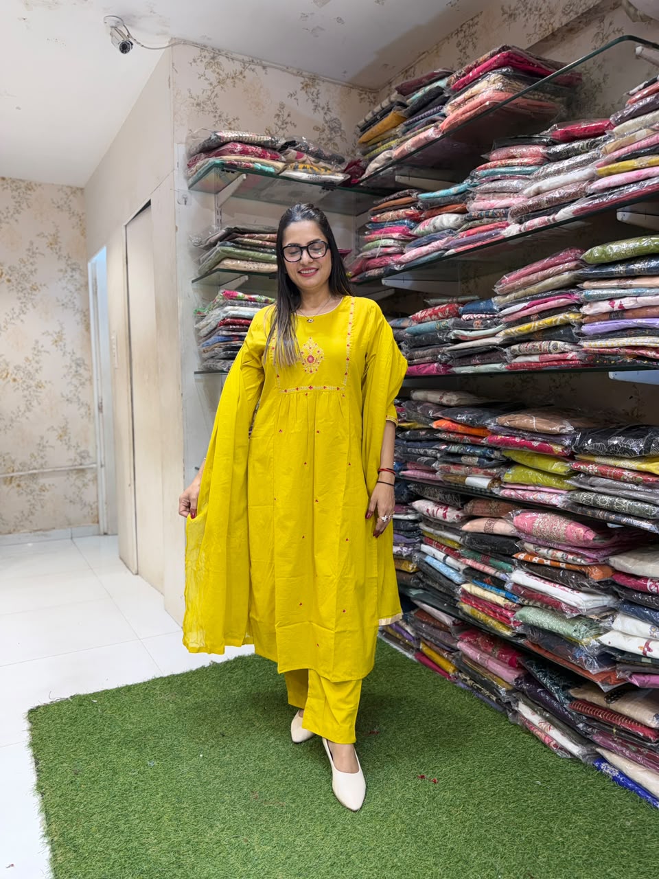 Pure Cotton Yellow 3pc Set