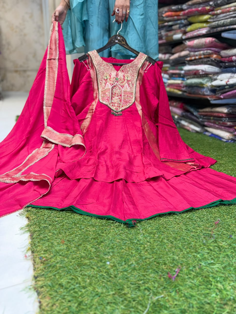 Pure Dola Silk Rani 3pc Set