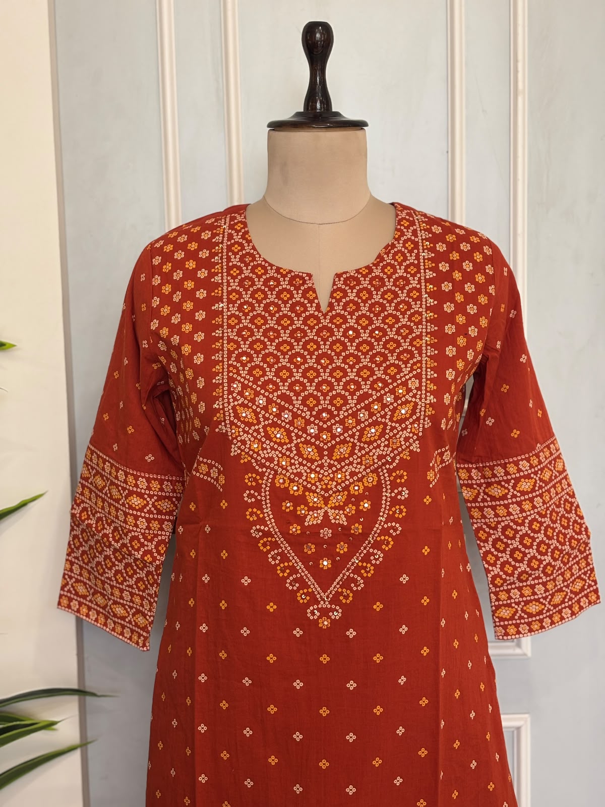 Pure Cotton Orange 3pc Set (Dispatch By 7 November )