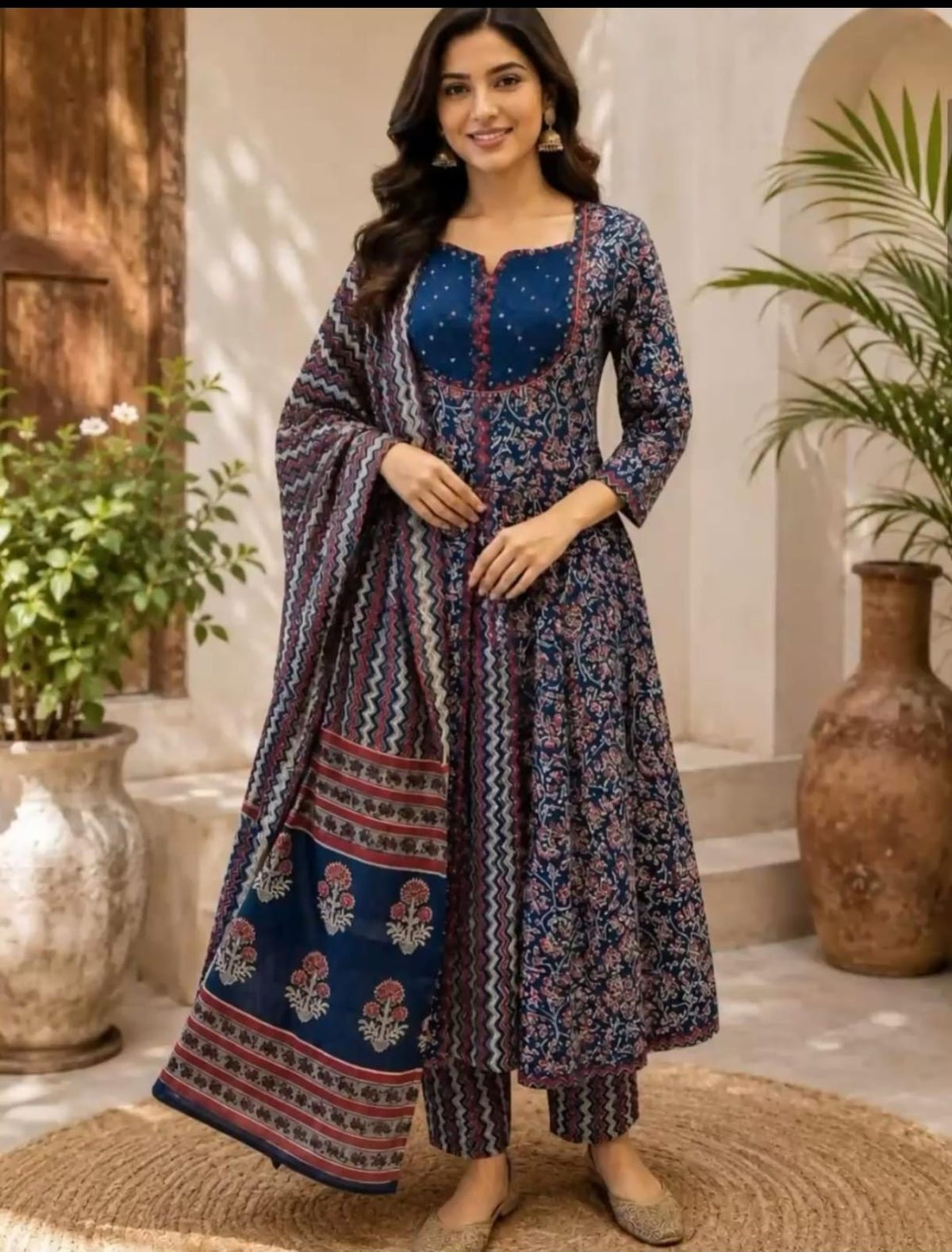 Pure Cotton Blue 3pc Set (Dispatch By 3 November)
